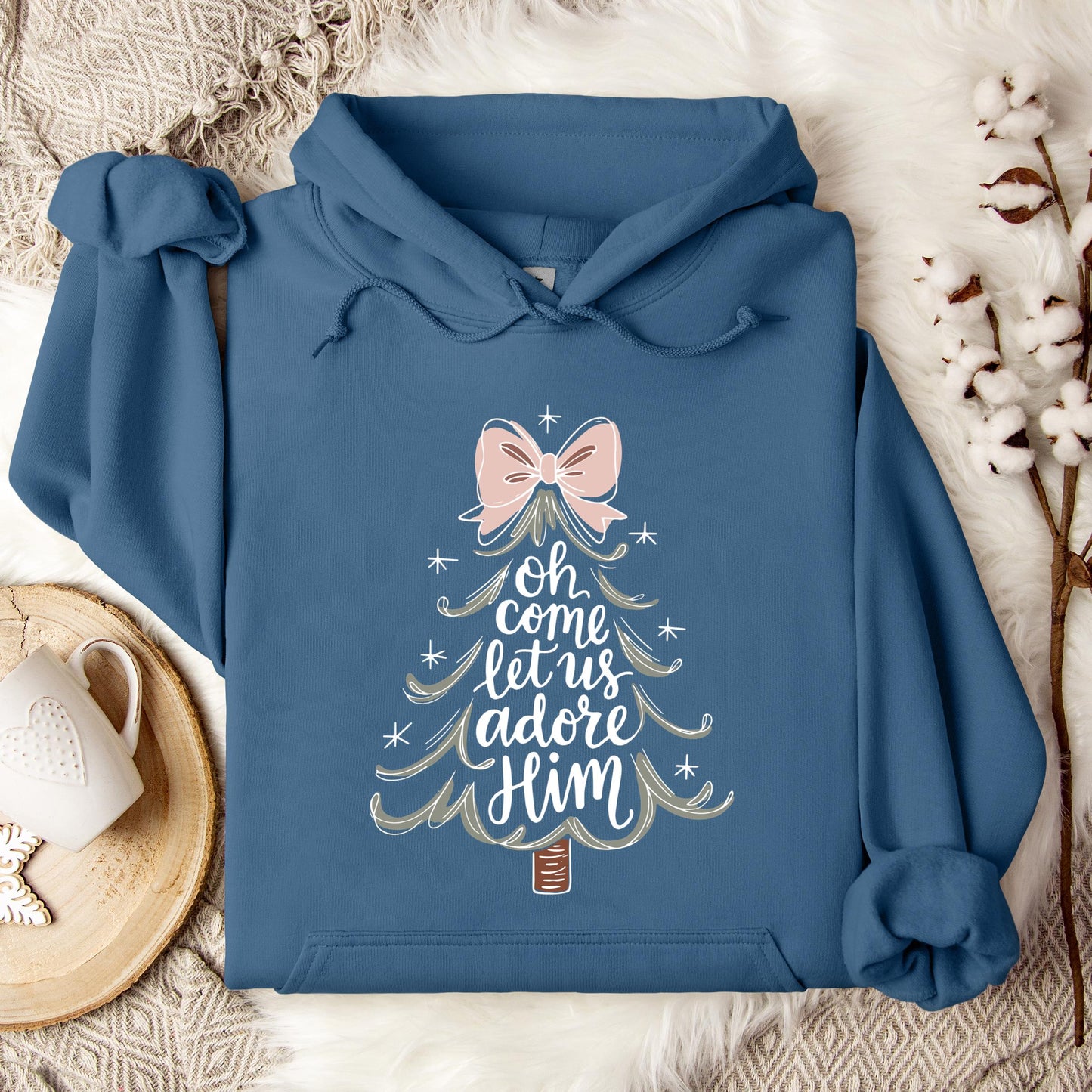 Oh Come Let Us Adore Him 03 Hoodie