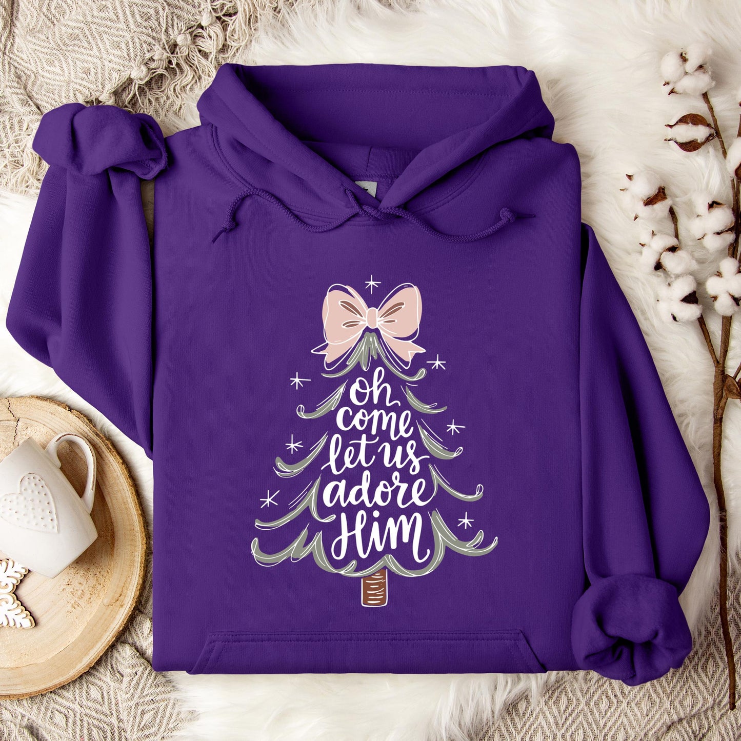 Oh Come Let Us Adore Him 03 Hoodie