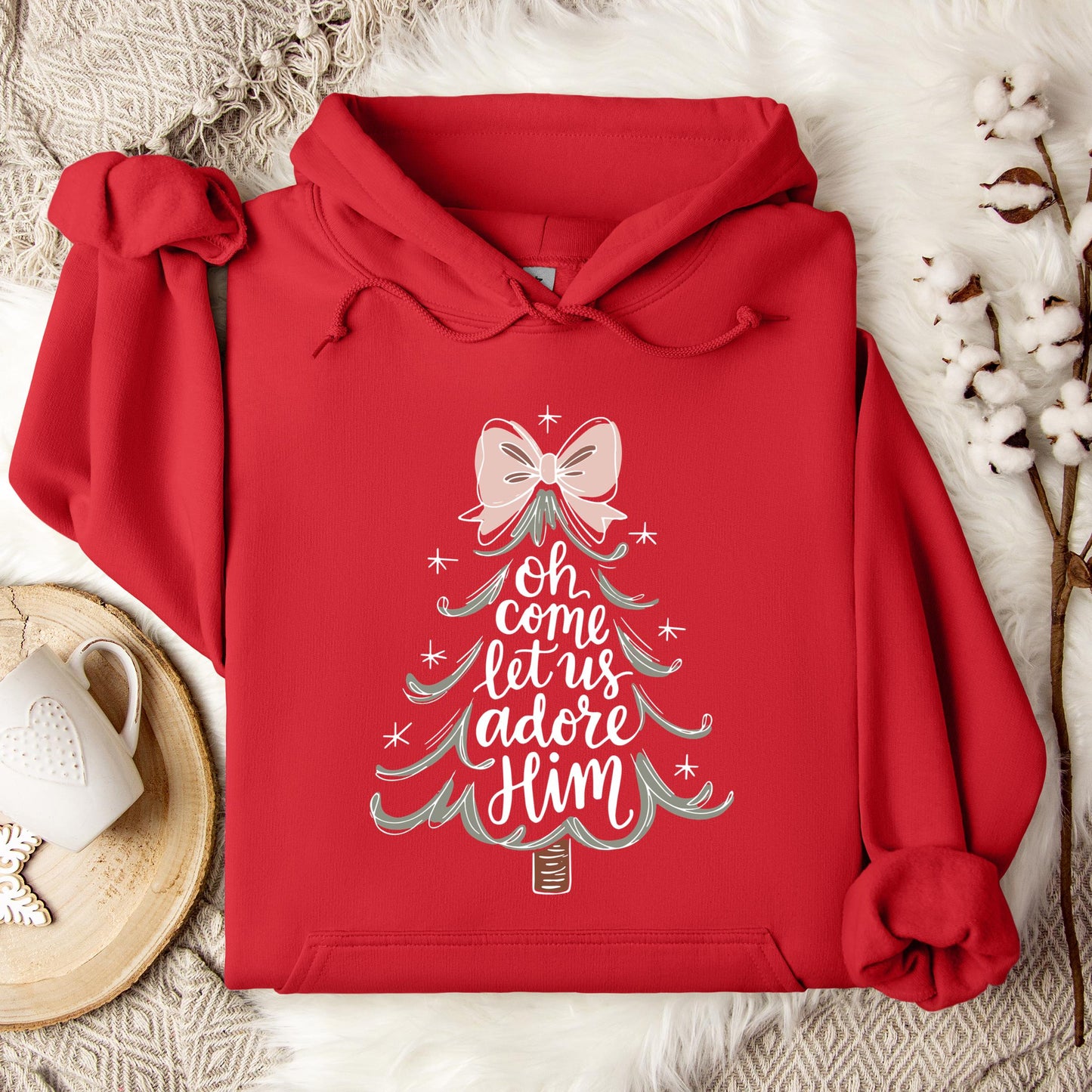 Oh Come Let Us Adore Him 03 Hoodie