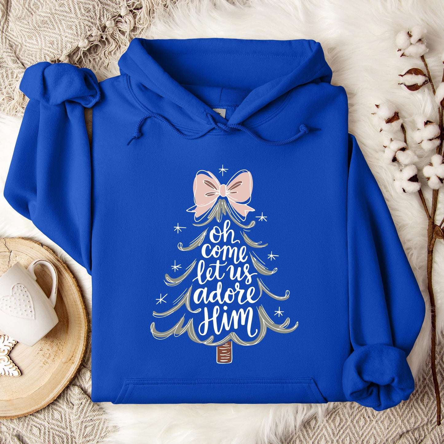 Oh Come Let Us Adore Him 03 Hoodie