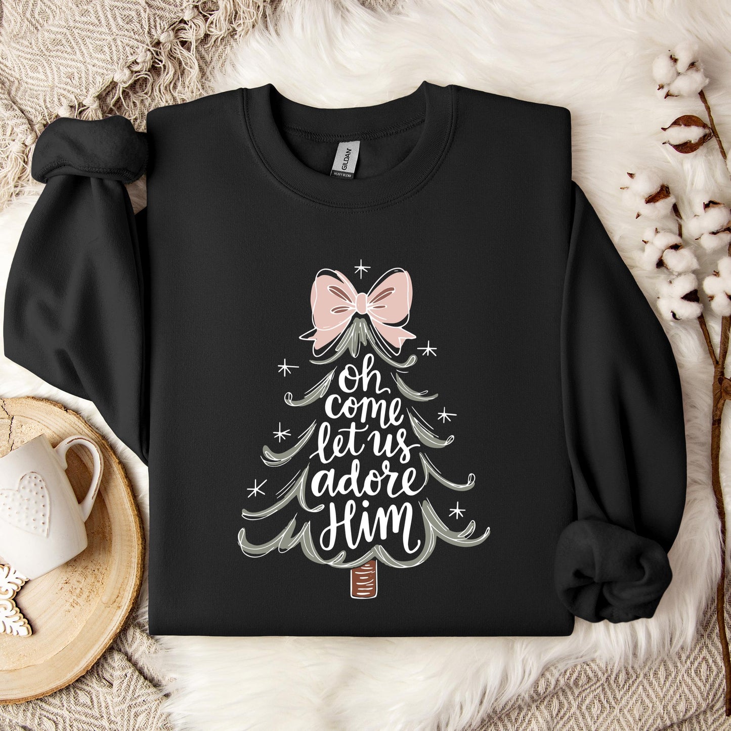 Oh Come Let Us Adore Him 03 Sweatshirt