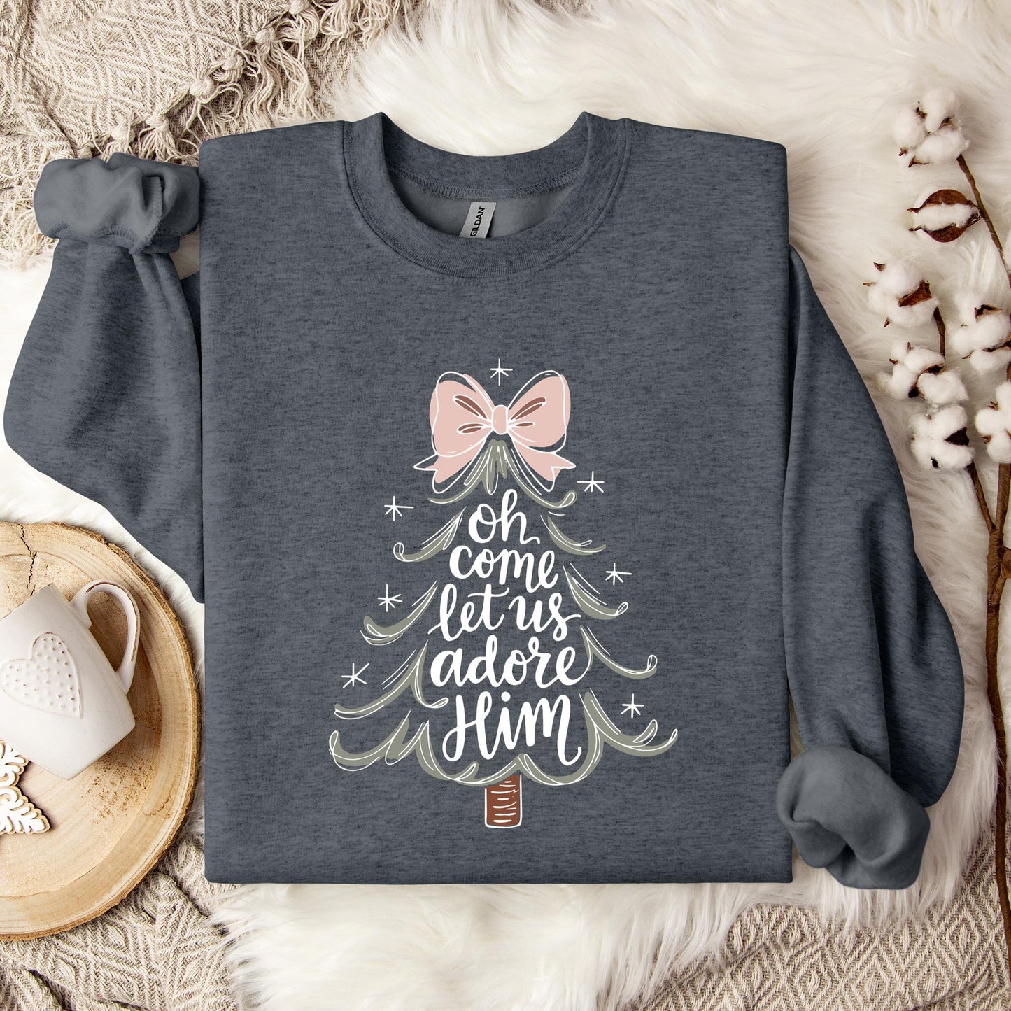 Oh Come Let Us Adore Him 03 Sweatshirt