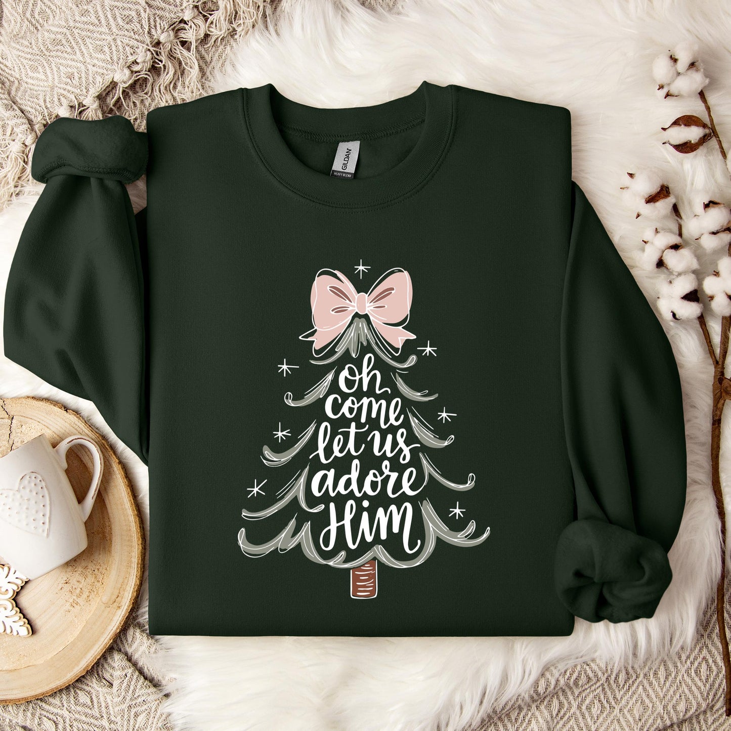 Oh Come Let Us Adore Him 03 Sweatshirt