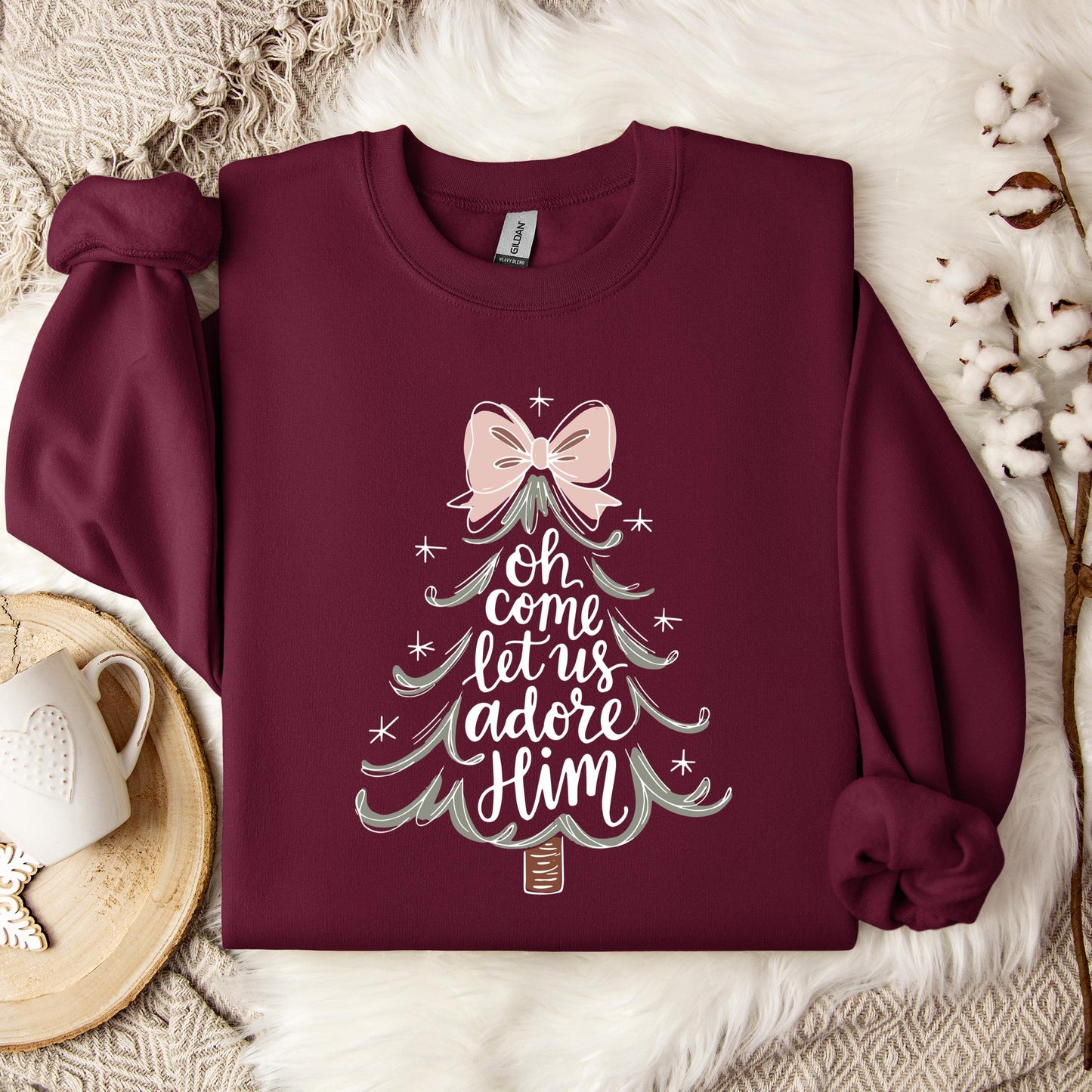 Oh Come Let Us Adore Him 03 Sweatshirt