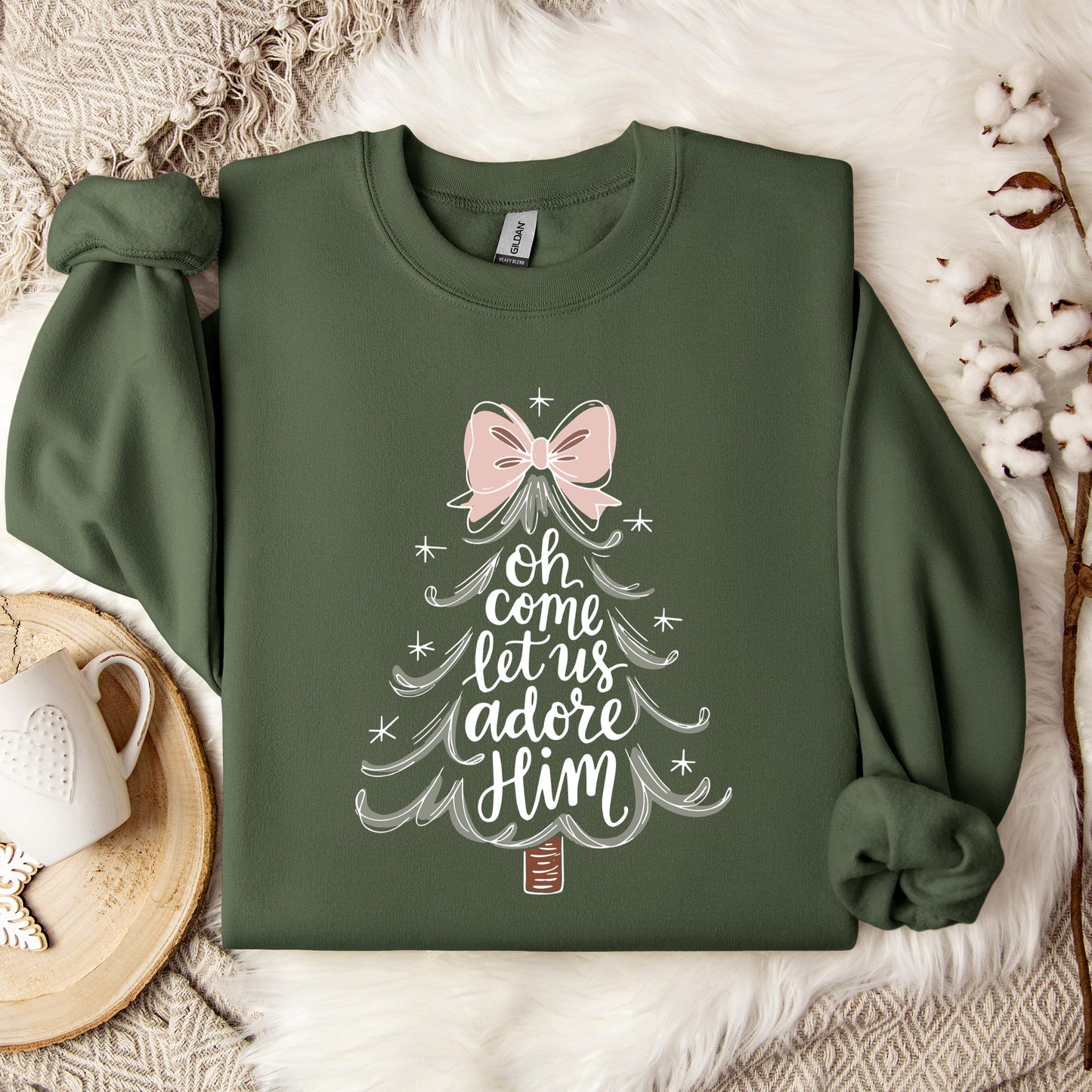 Oh Come Let Us Adore Him 03 Sweatshirt