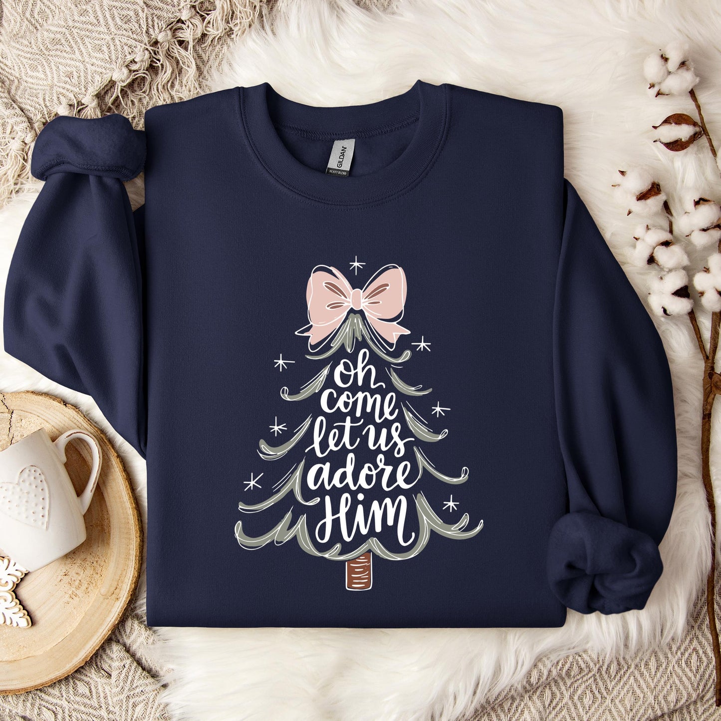 Oh Come Let Us Adore Him 03 Sweatshirt