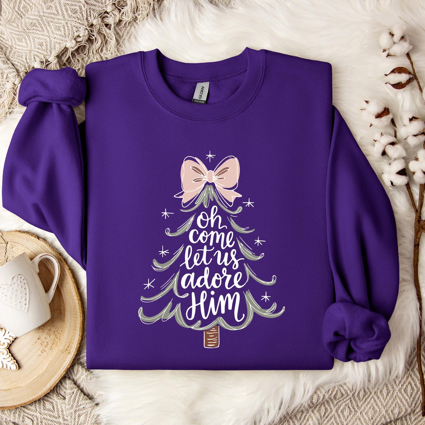 Oh Come Let Us Adore Him 03 Sweatshirt