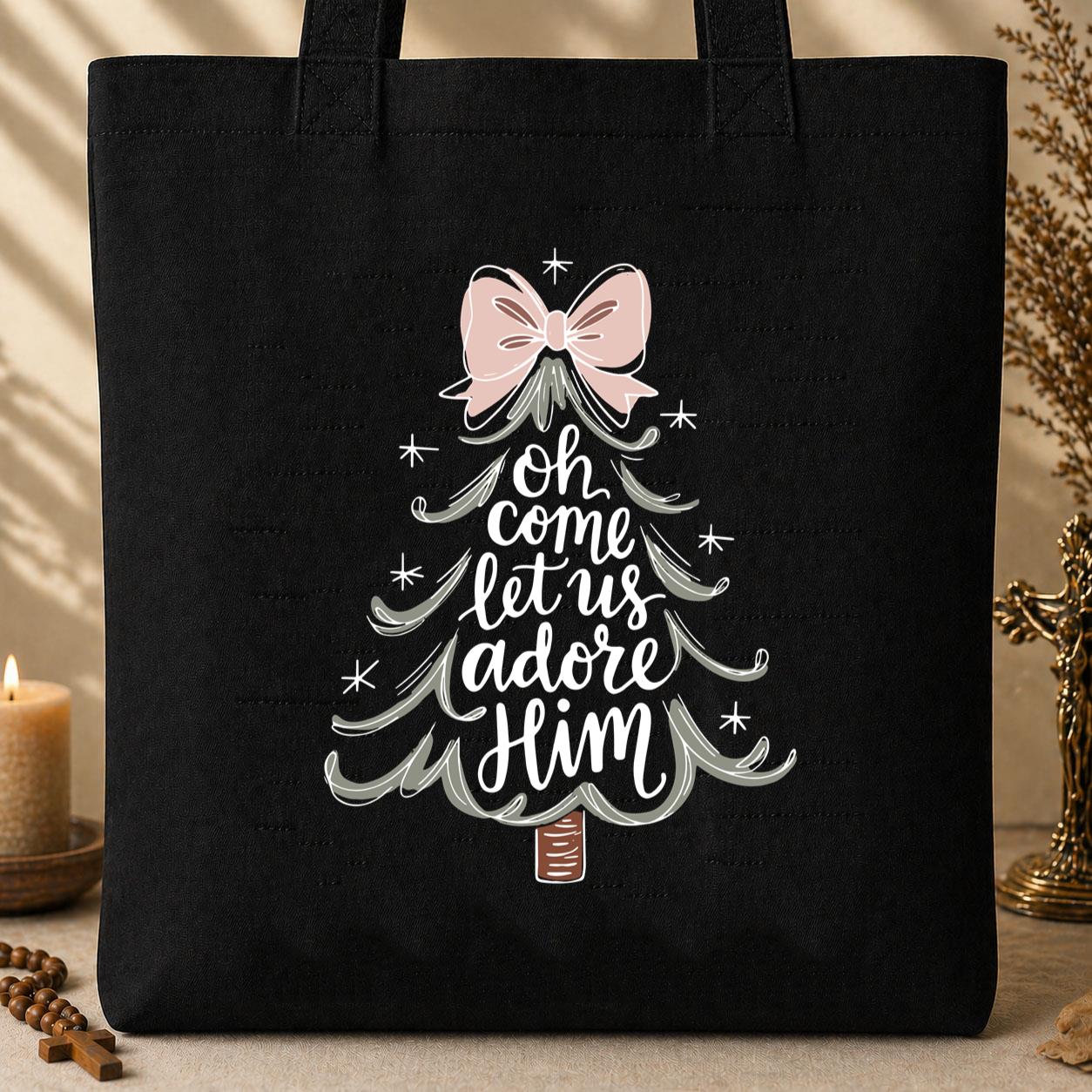 Oh Come Let Us Adore Him 03 Tote Bag