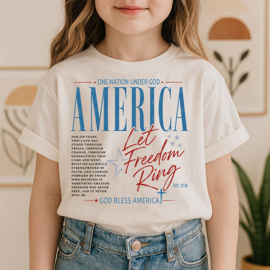 One Nation Under God America Let Freedom Ring Est 1776 01