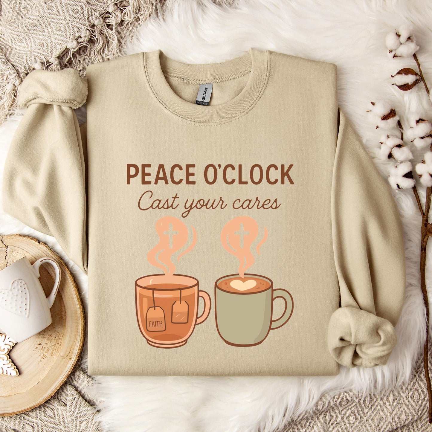 Peace O'Clock Cast Your Cares Sweatshirt