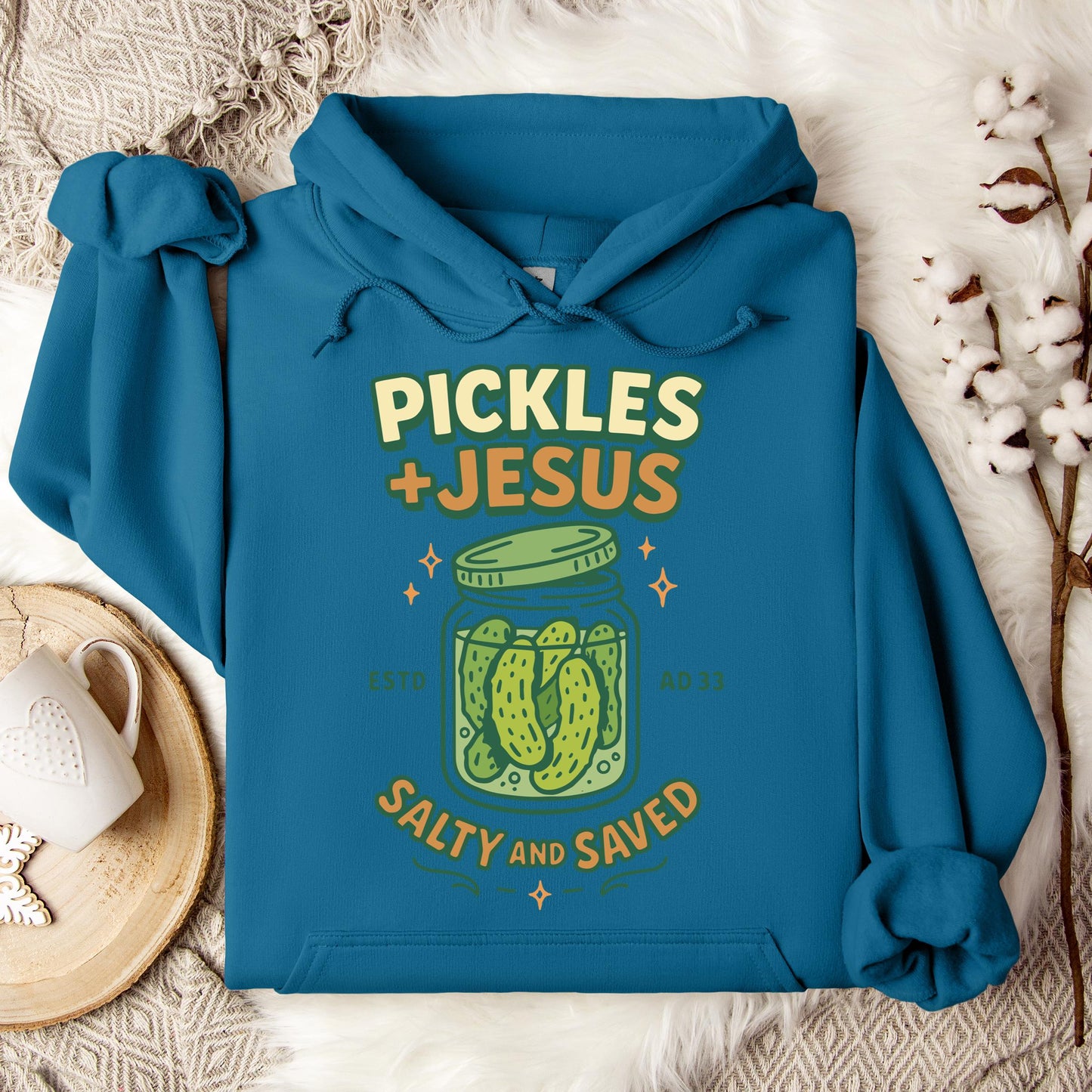 Pickles Jesus Salty And Saved Hoodie