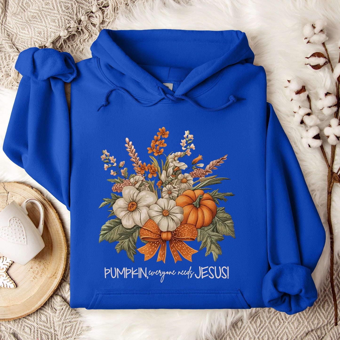 Pumpkin Everyone Needs Jesus Hoodie