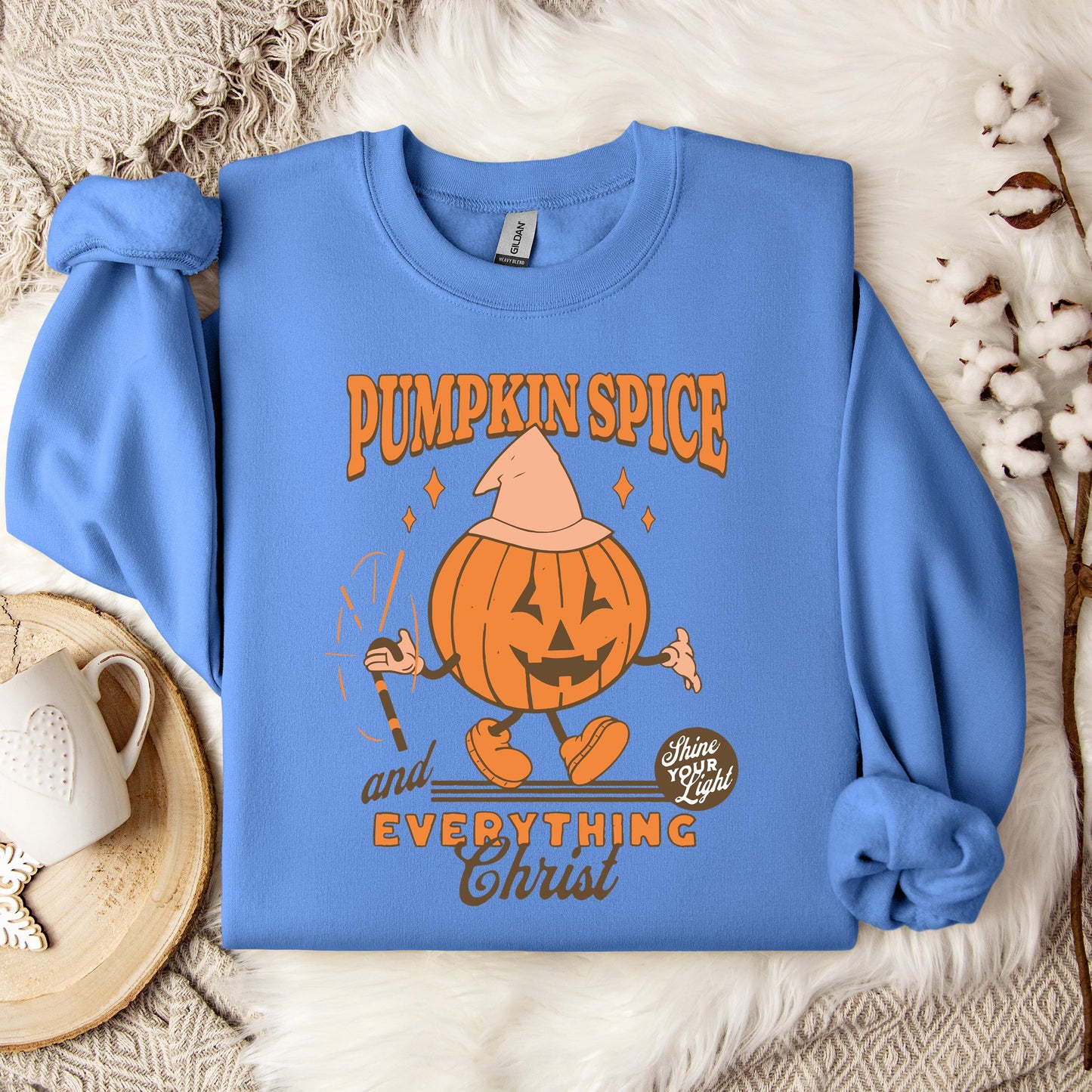 Pumpkin Spice And Everything Christ Sweatshirt