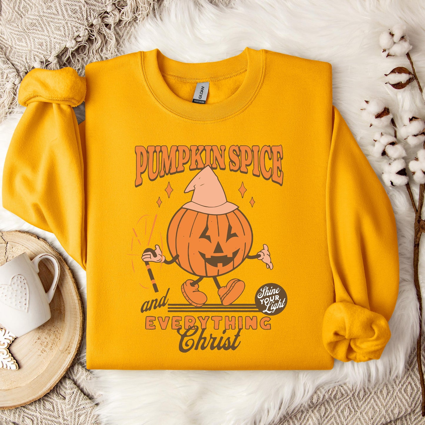 Pumpkin Spice And Everything Christ Sweatshirt