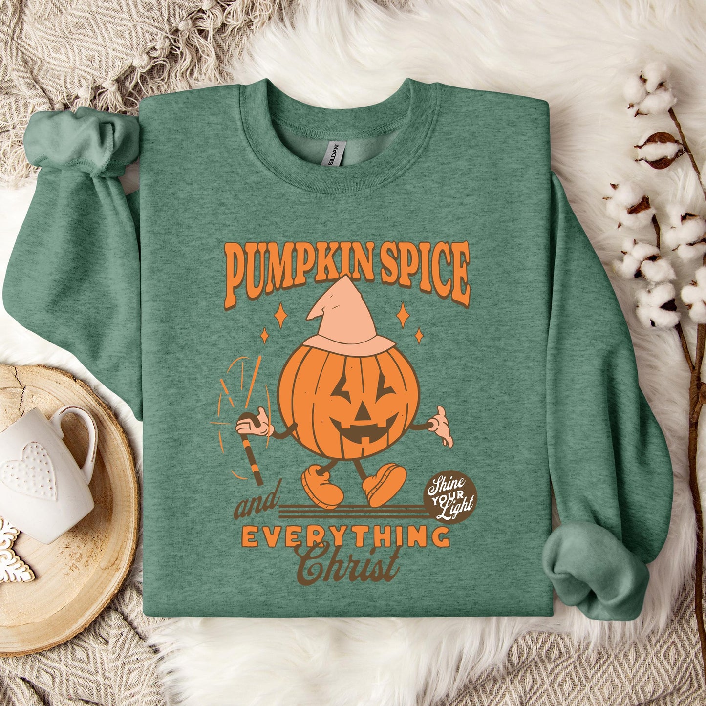 Pumpkin Spice And Everything Christ Sweatshirt