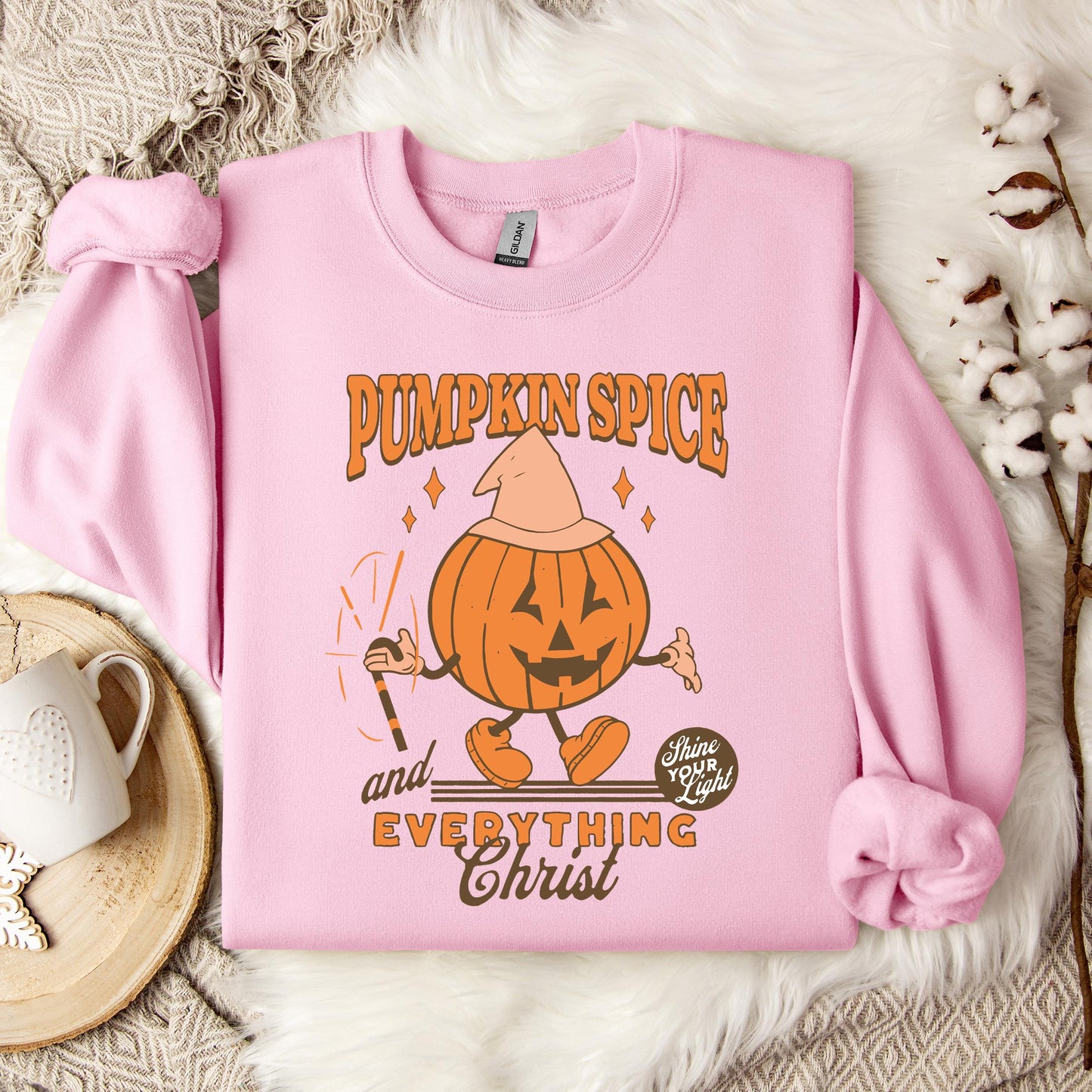 Pumpkin Spice And Everything Christ Sweatshirt