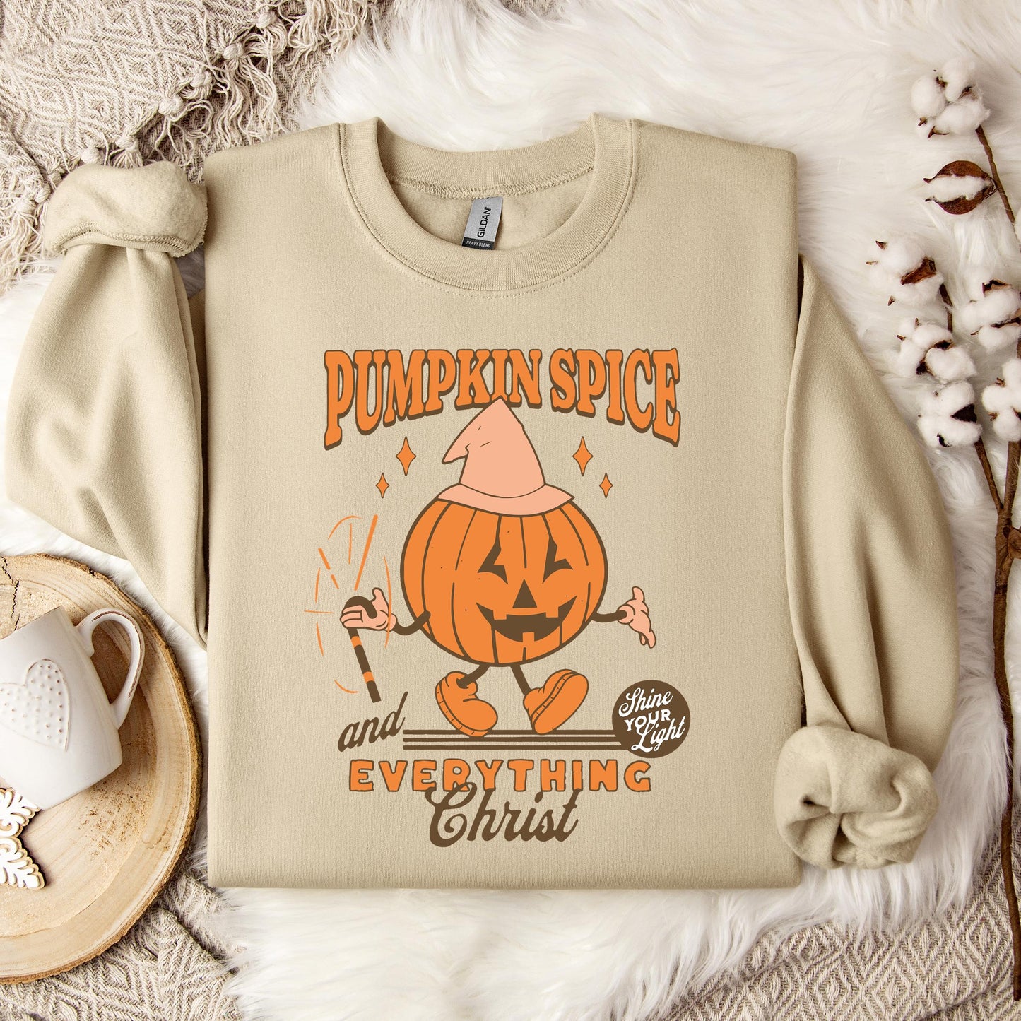 Pumpkin Spice And Everything Christ Sweatshirt