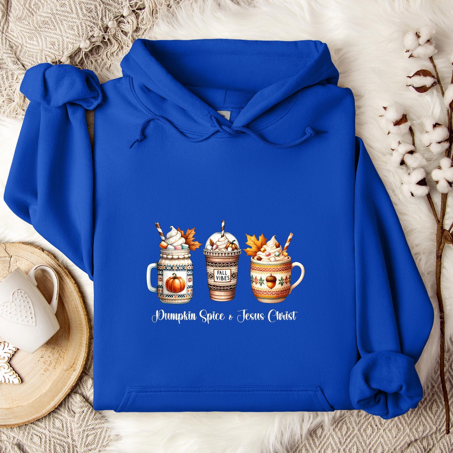 Pumpkin Spice And Jesus Christ 02 Hoodie