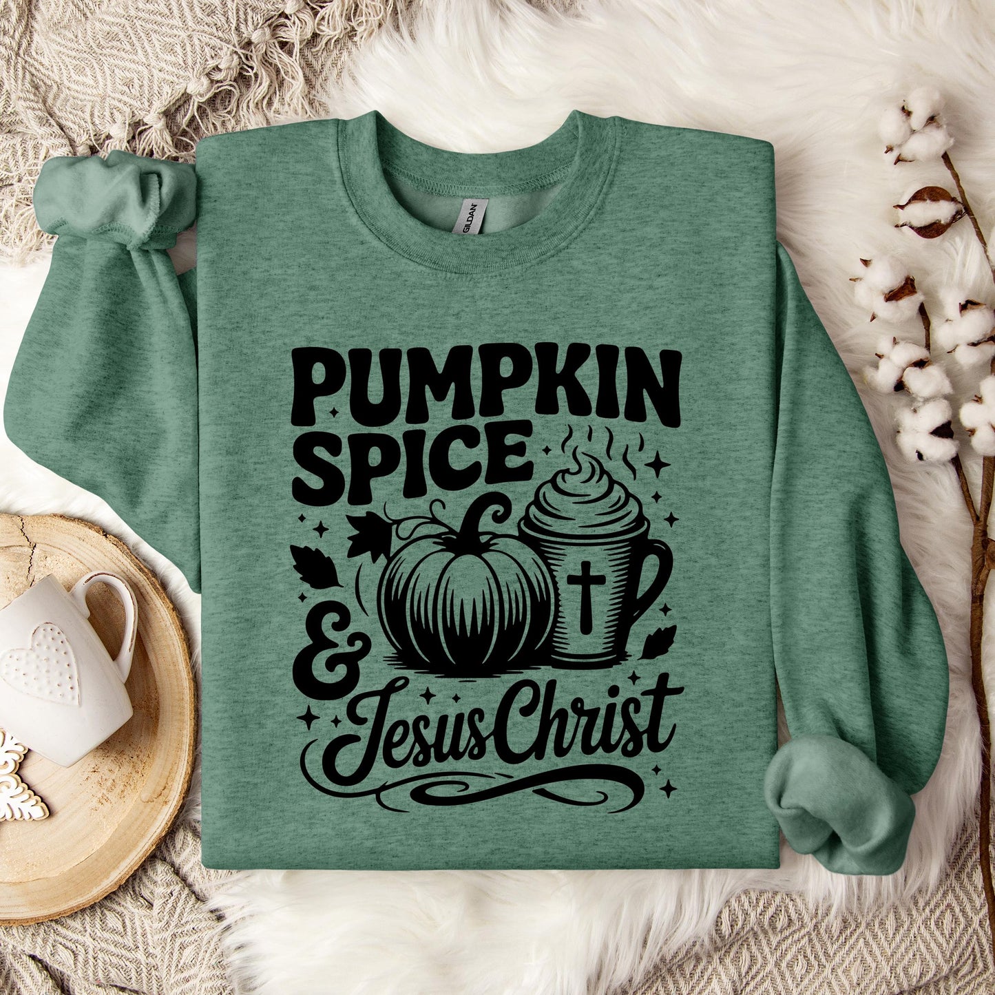 Pumpkin Spice And Jesus Christ 03 Sweatshirt