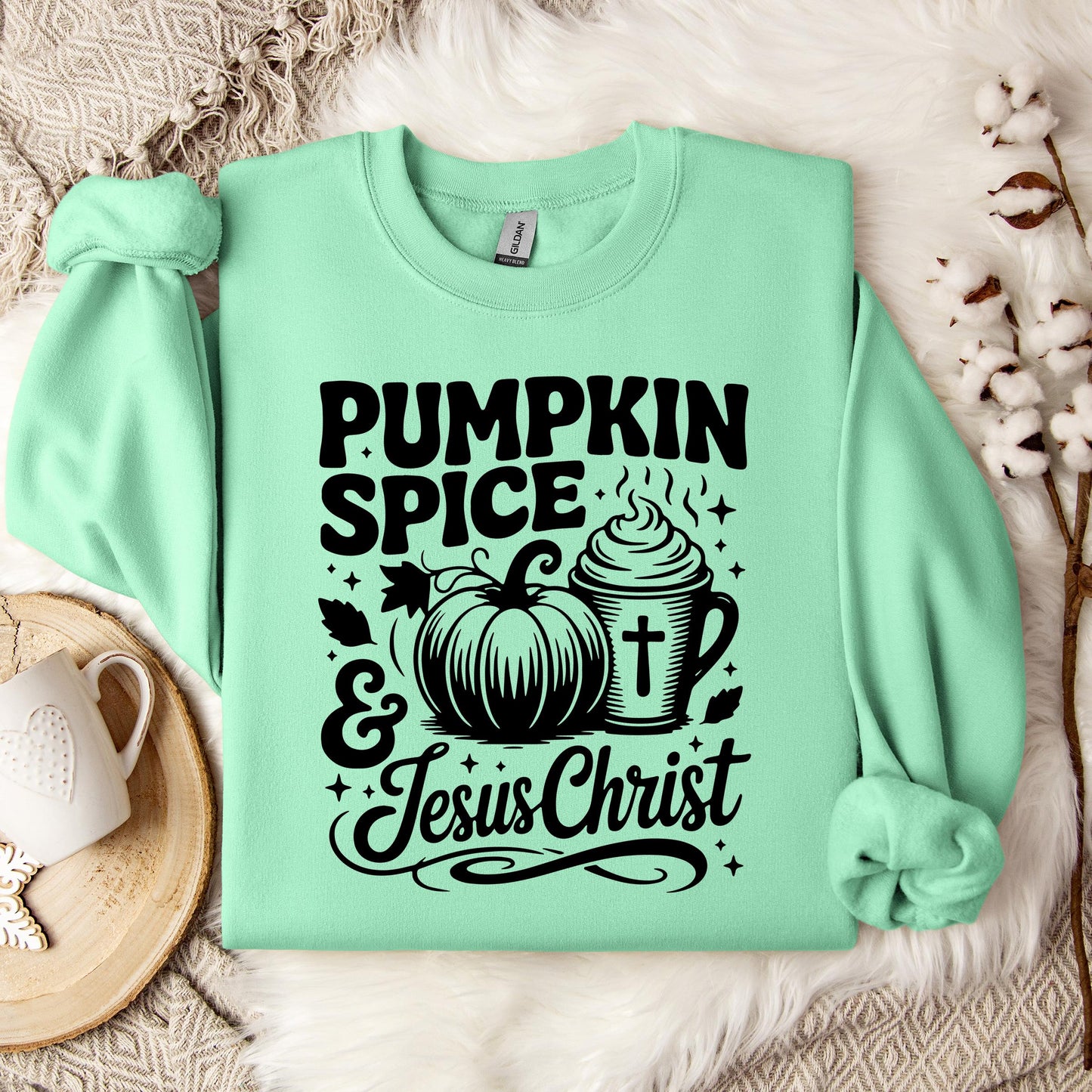 Pumpkin Spice And Jesus Christ 03 Sweatshirt