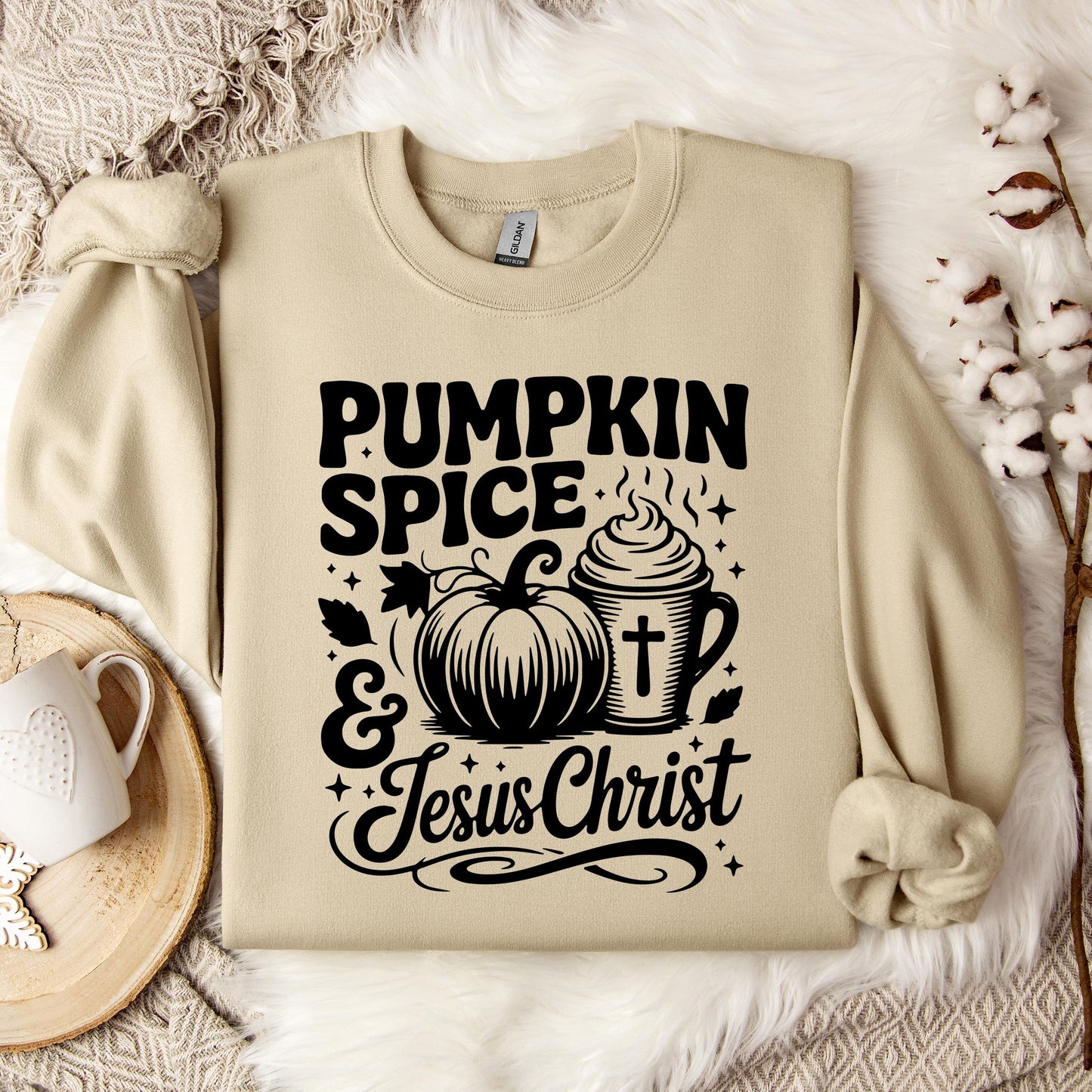 Pumpkin Spice And Jesus Christ 03 Sweatshirt