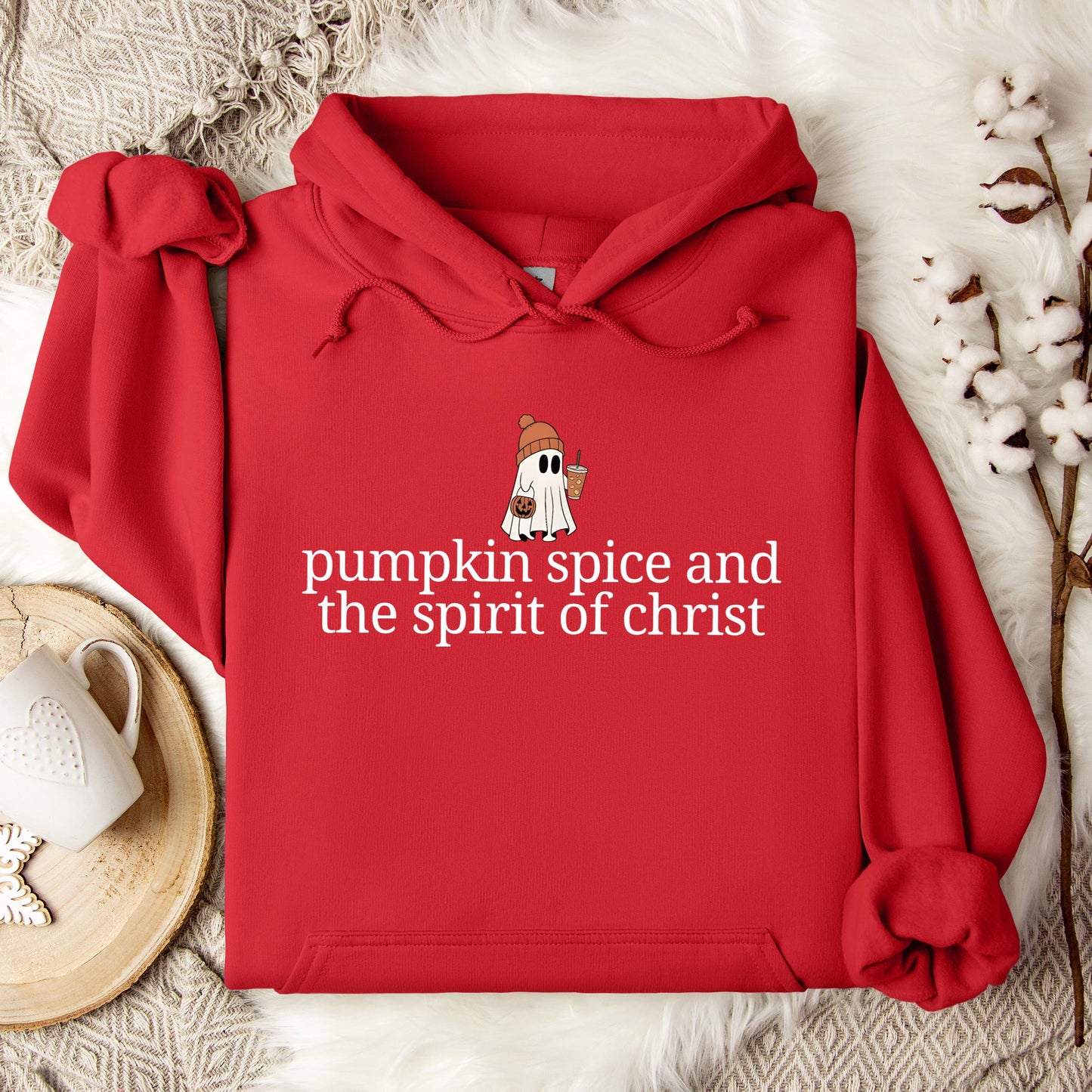 Pumpkin Spice And The Spirit Of Christ Hoodie