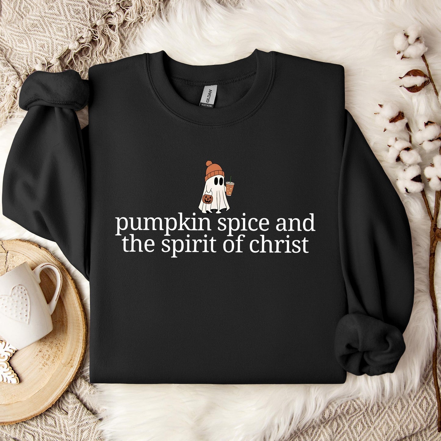 Pumpkin Spice And The Spirit Of Christ Sweatshirt