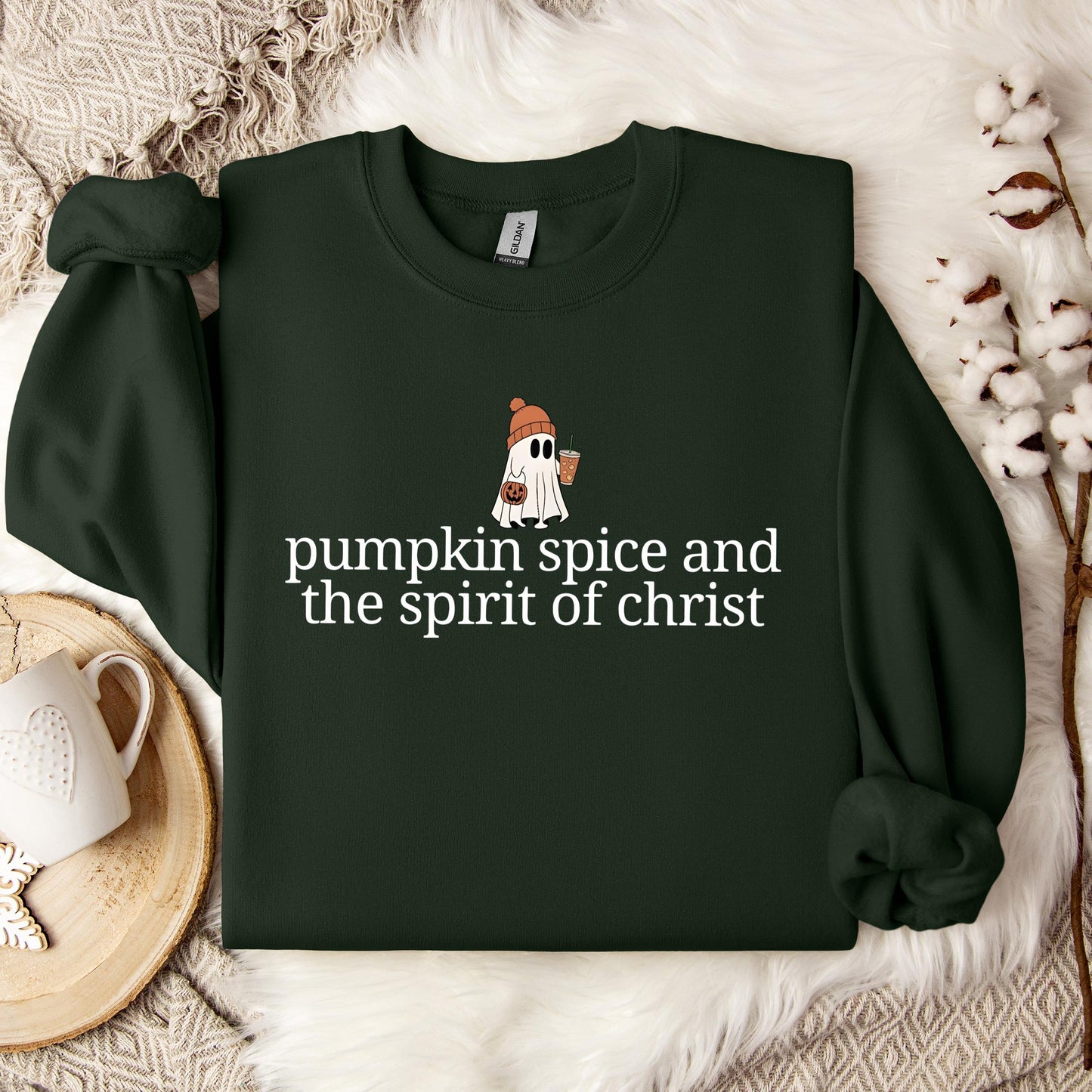 Pumpkin Spice And The Spirit Of Christ Sweatshirt