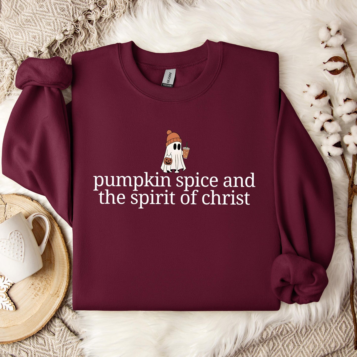 Pumpkin Spice And The Spirit Of Christ Sweatshirt