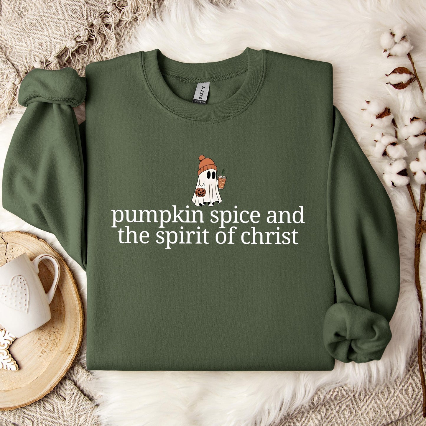 Pumpkin Spice And The Spirit Of Christ Sweatshirt