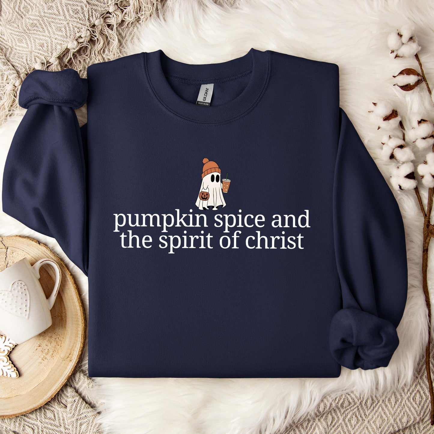 Pumpkin Spice And The Spirit Of Christ Sweatshirt