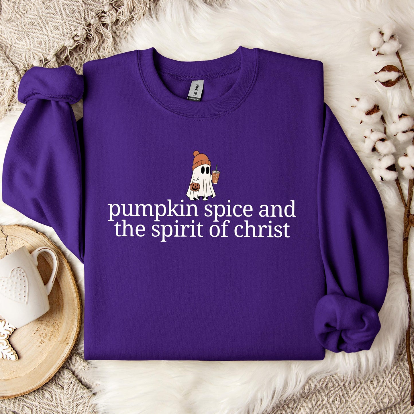 Pumpkin Spice And The Spirit Of Christ Sweatshirt