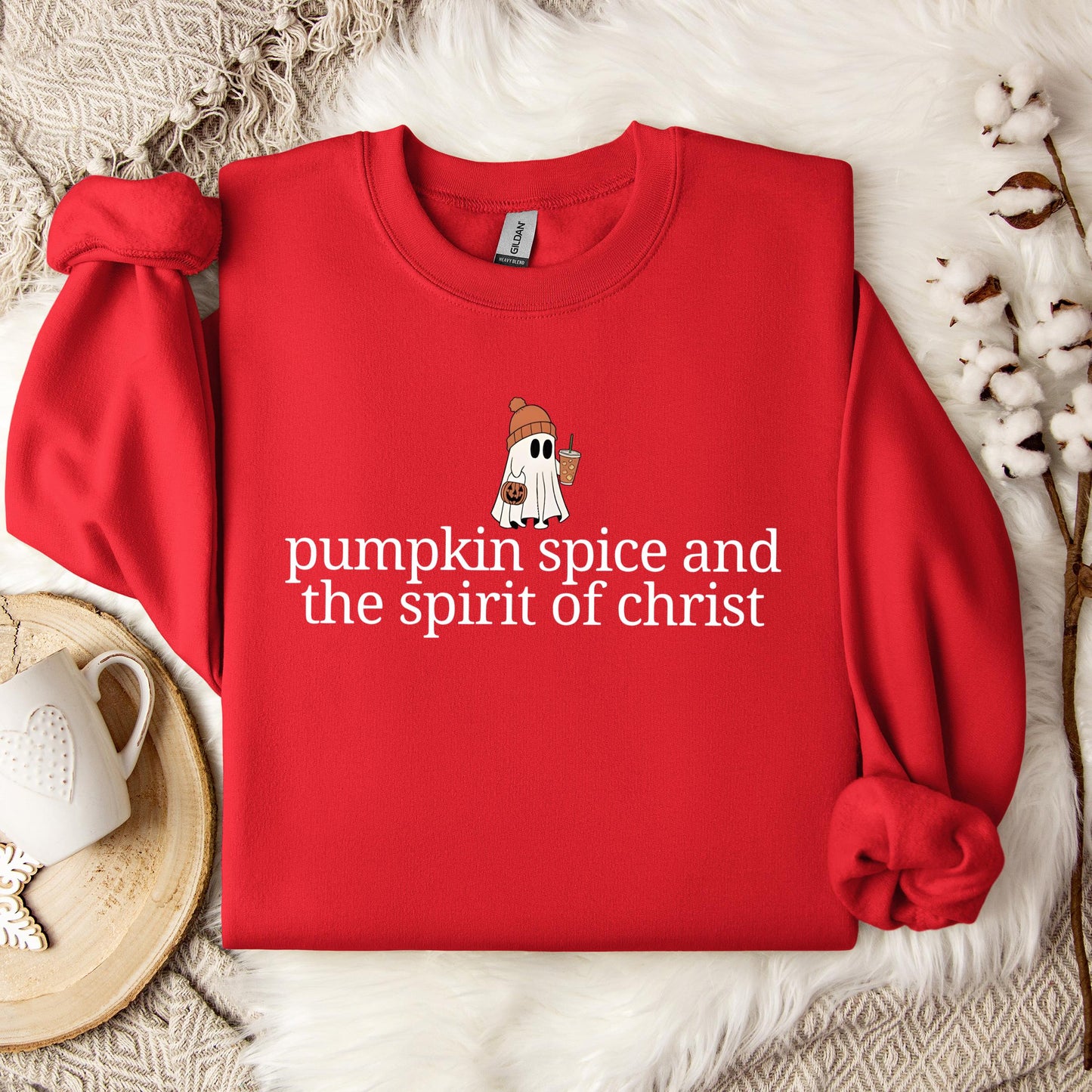 Pumpkin Spice And The Spirit Of Christ Sweatshirt