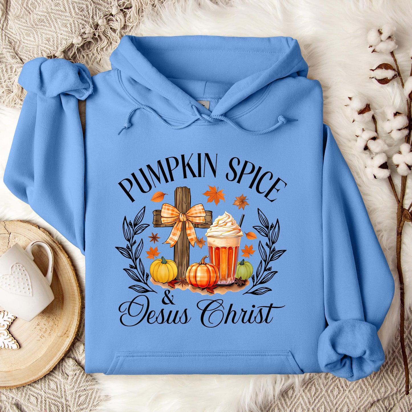 Pumpkin Spice & Jesus Christ 04 Hoodie