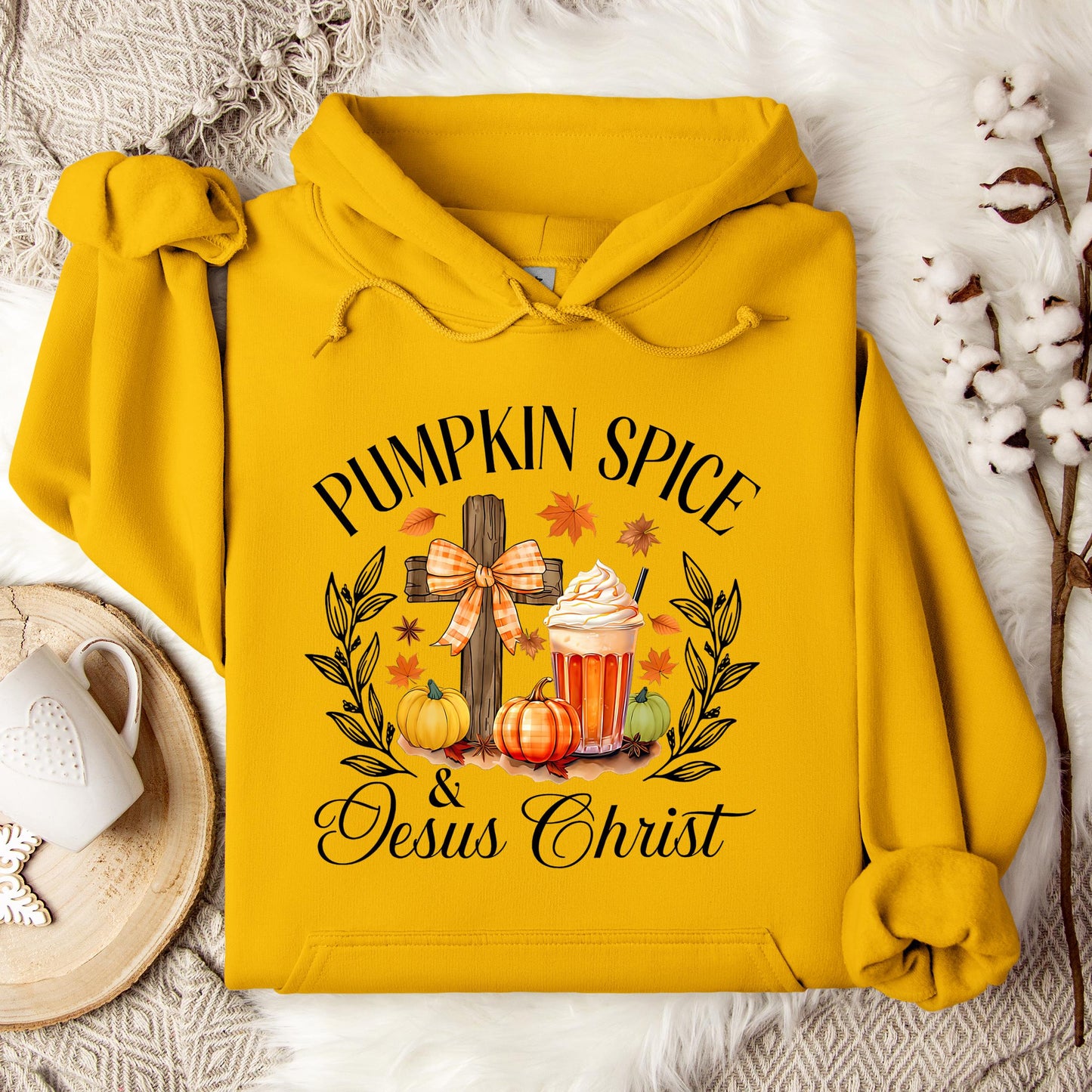 Pumpkin Spice & Jesus Christ 04 Hoodie