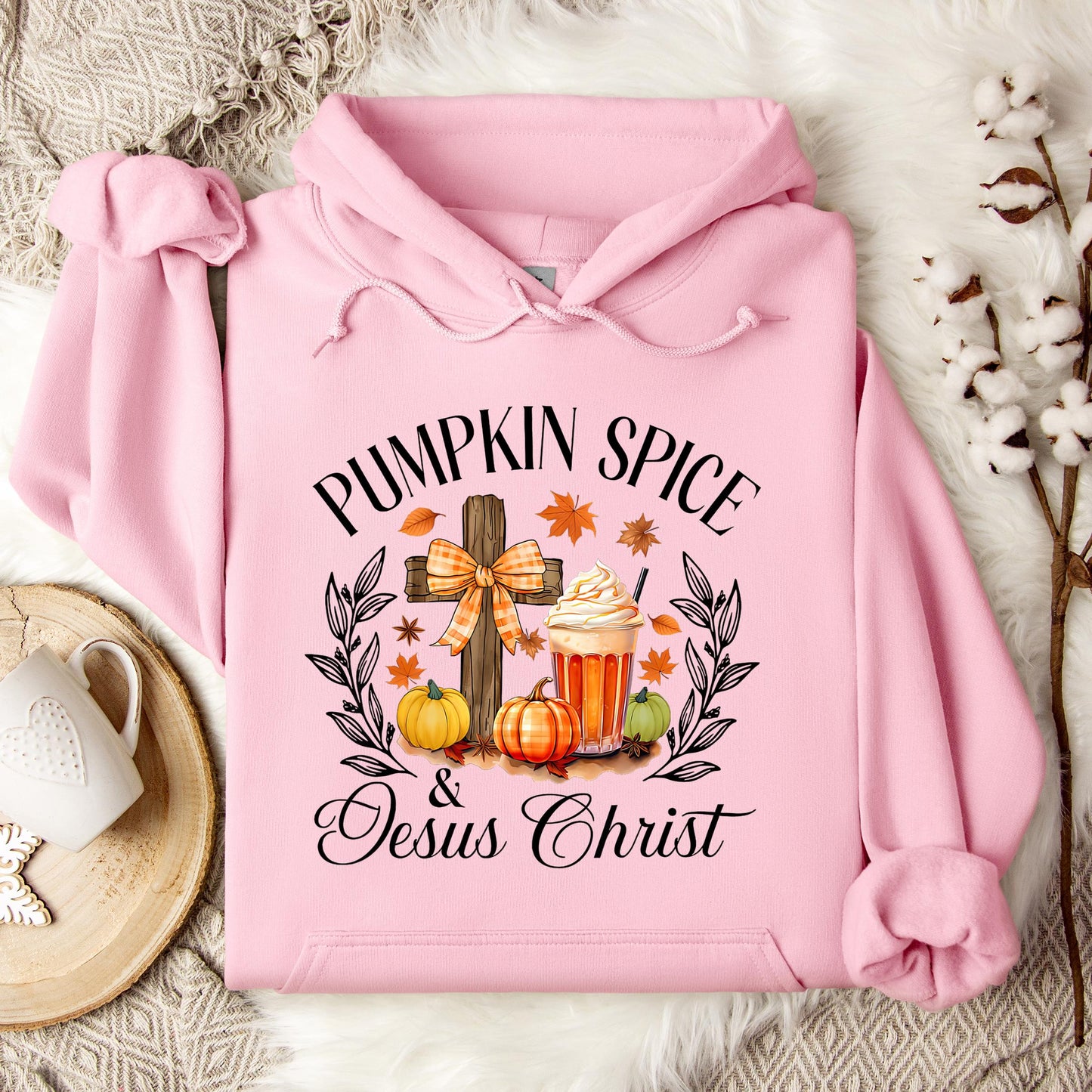 Pumpkin Spice & Jesus Christ 04 Hoodie