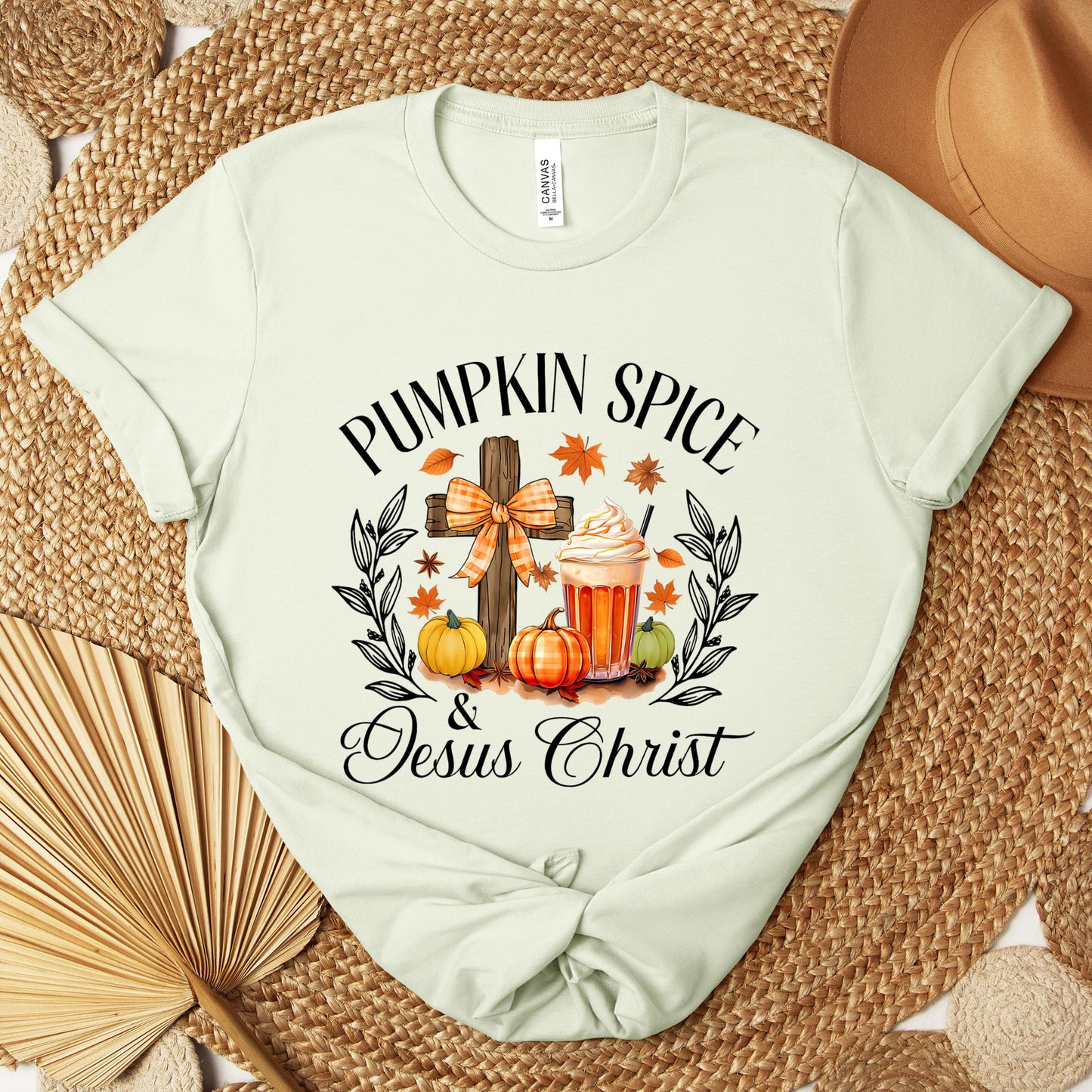 Pumpkin Spice & Jesus Christ 04 Premium T-shirt