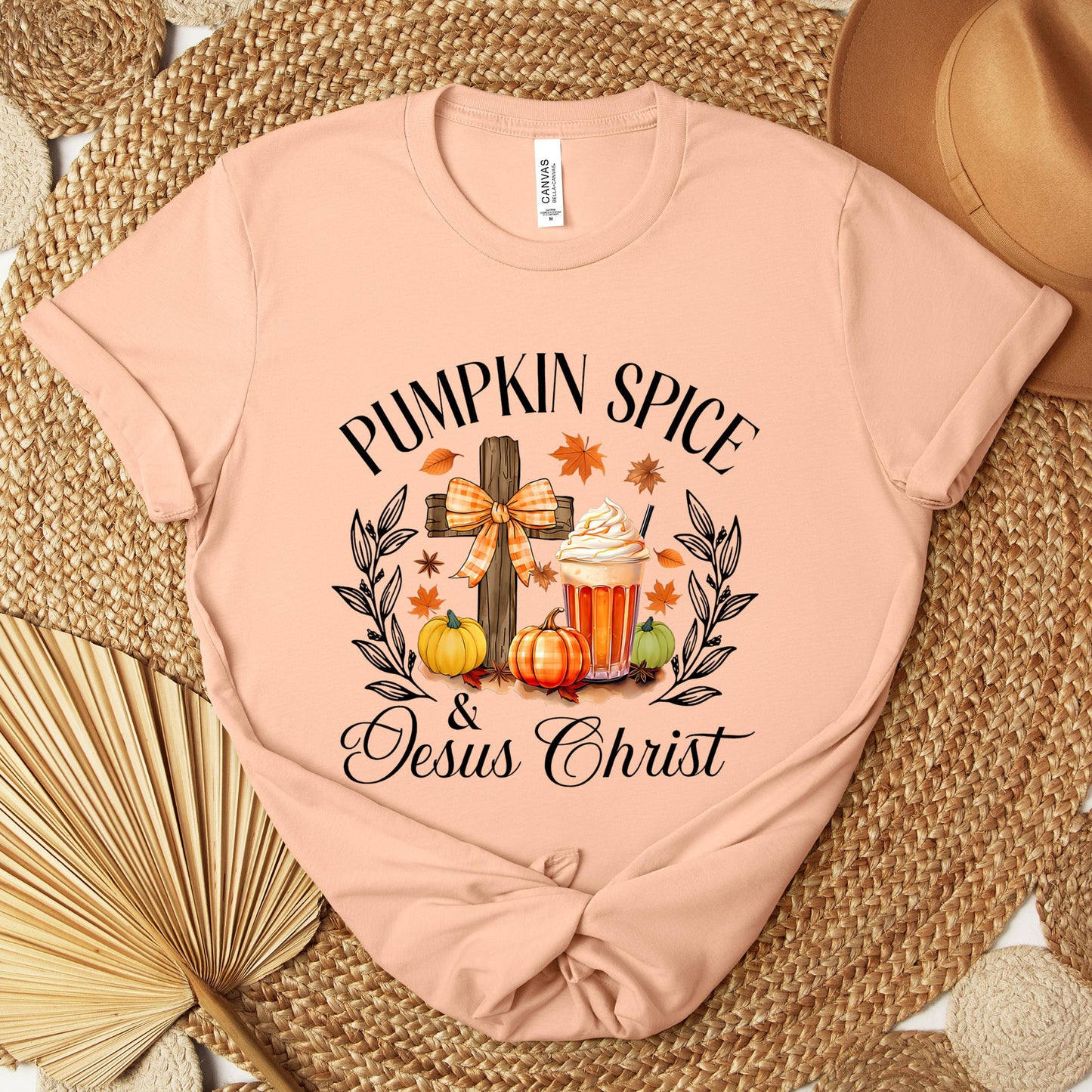 Pumpkin Spice & Jesus Christ 04 Premium T-shirt