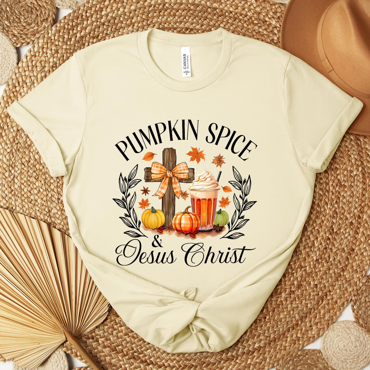 Pumpkin Spice & Jesus Christ 04 Premium T-shirt