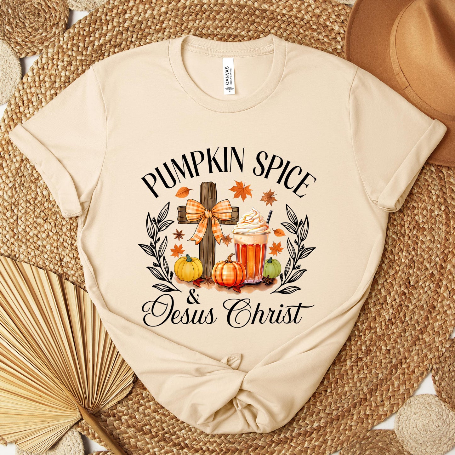 Pumpkin Spice & Jesus Christ 04 Premium T-shirt