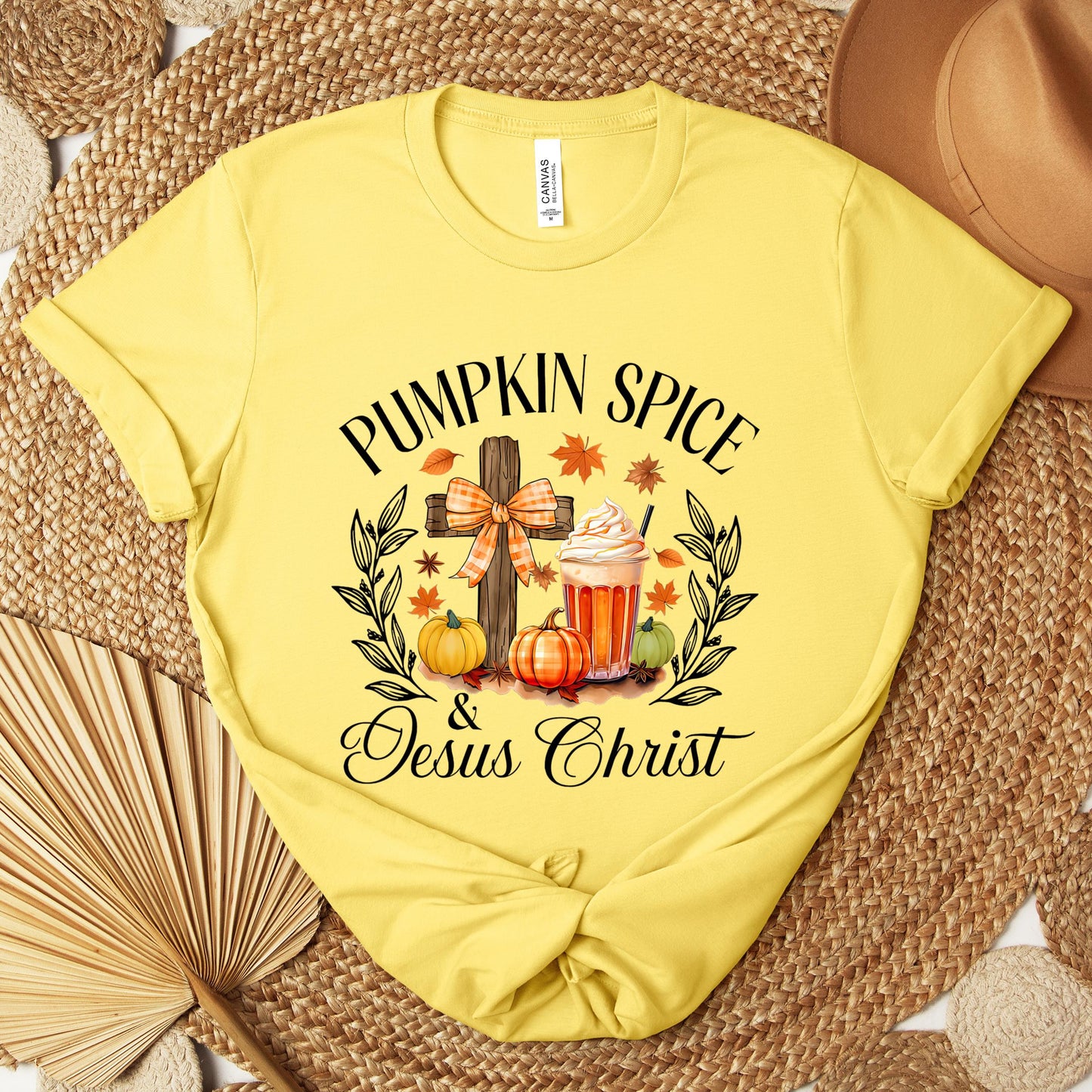 Pumpkin Spice & Jesus Christ 04 Premium T-shirt