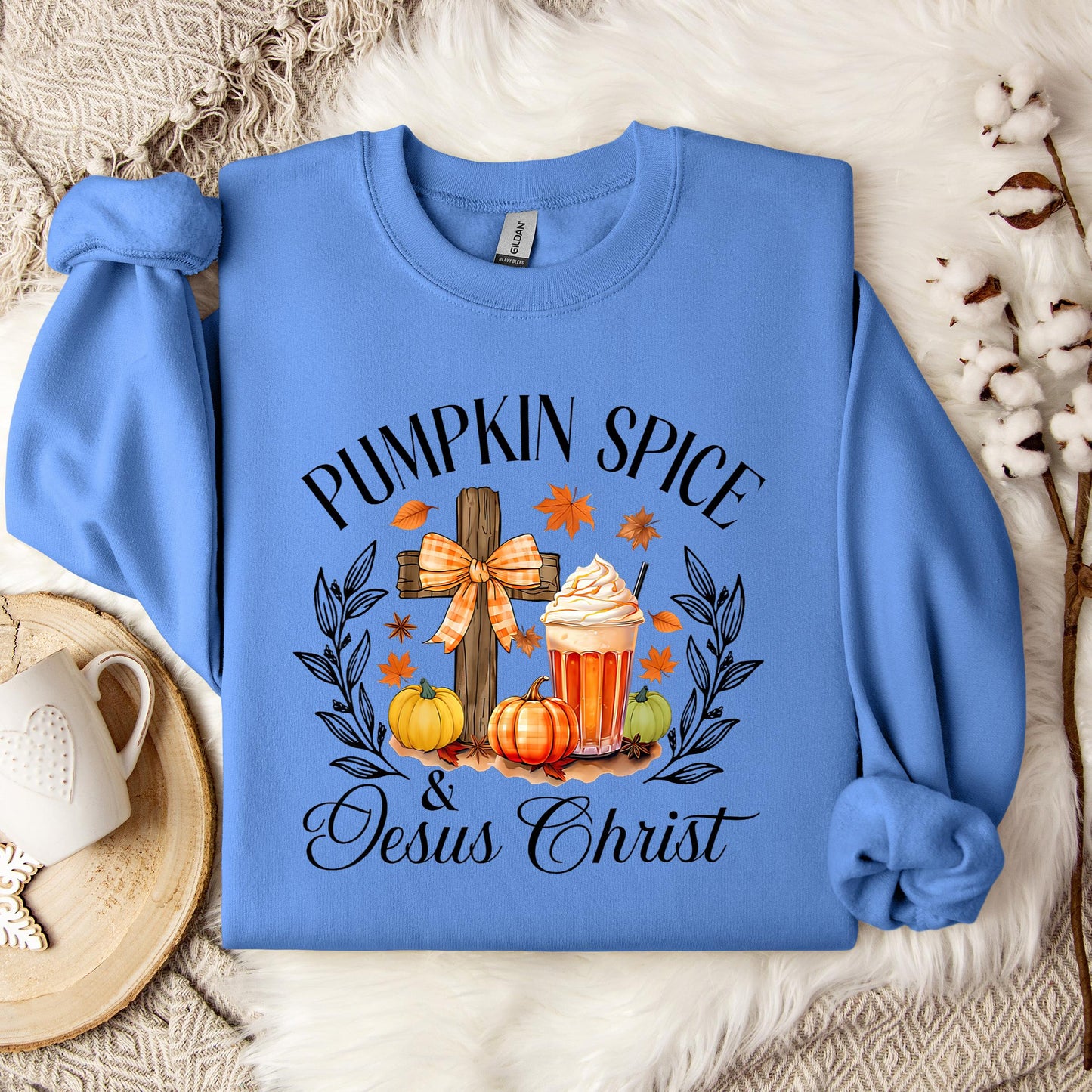 Pumpkin Spice & Jesus Christ 04 Sweatshirt