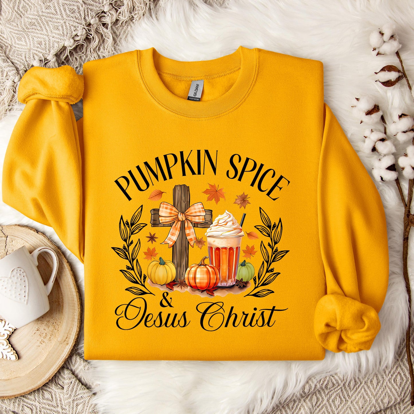 Pumpkin Spice & Jesus Christ 04 Sweatshirt