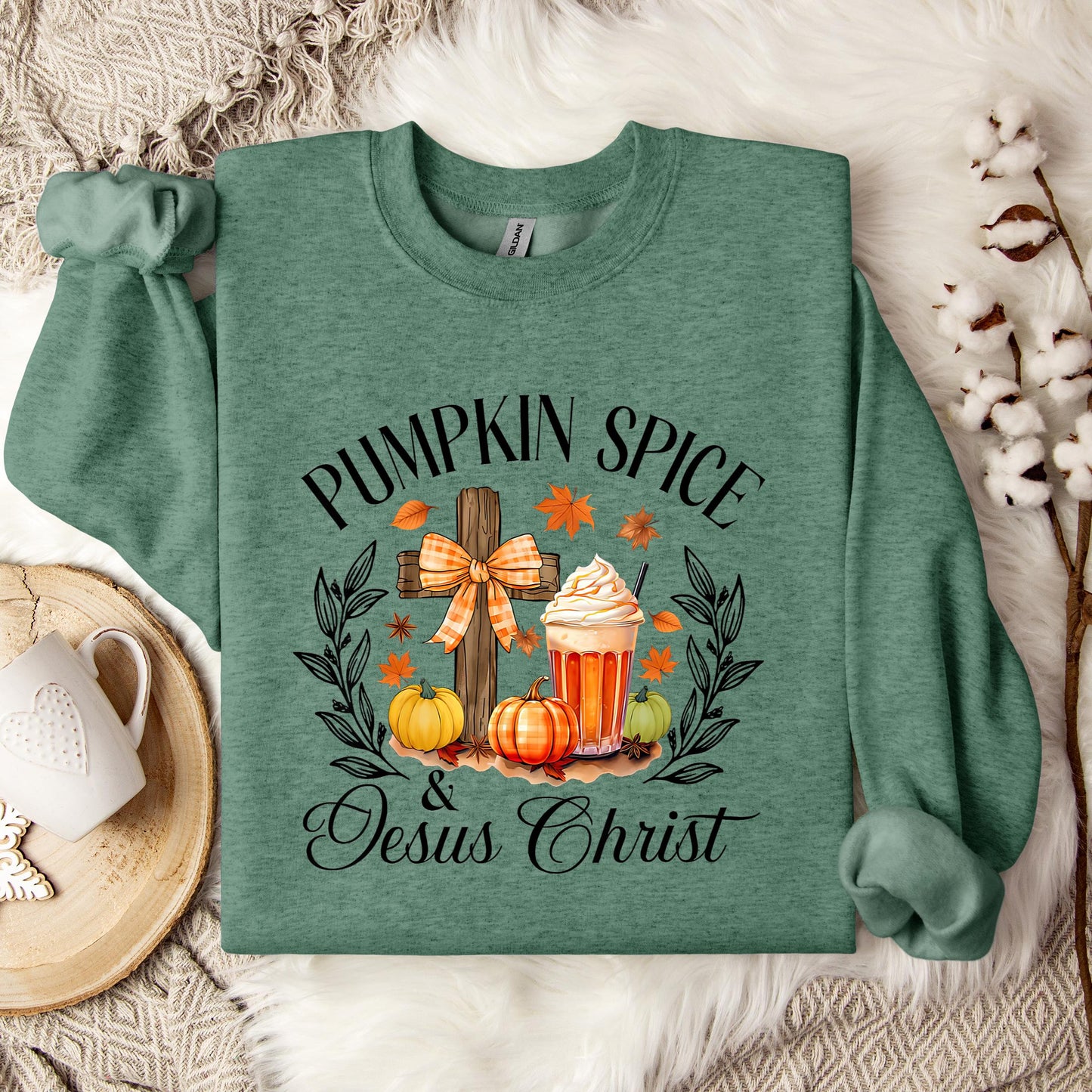 Pumpkin Spice & Jesus Christ 04 Sweatshirt