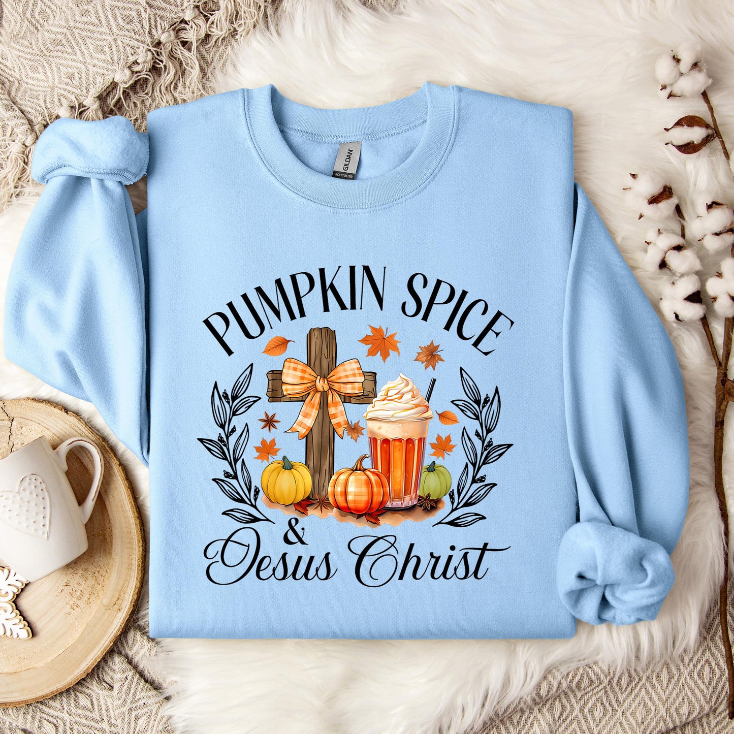 Pumpkin Spice & Jesus Christ 04 Sweatshirt
