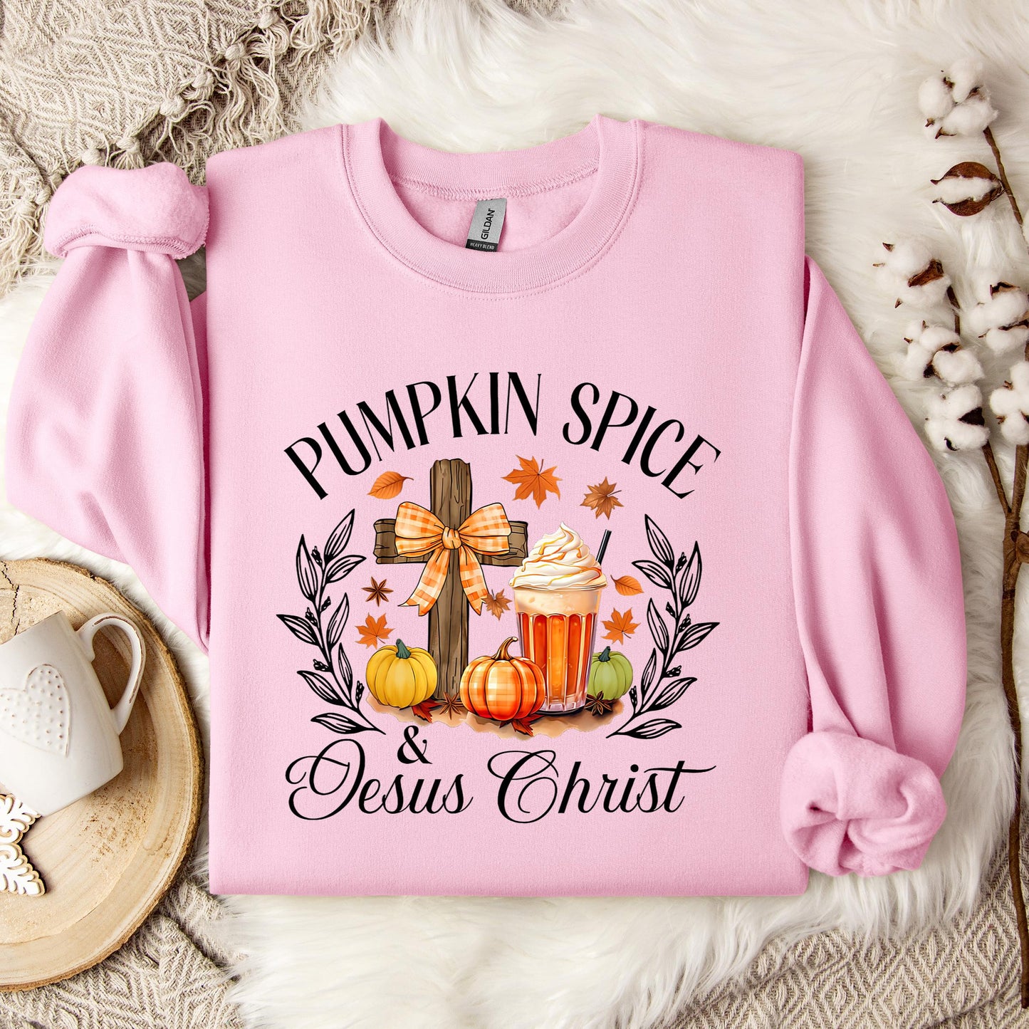 Pumpkin Spice & Jesus Christ 04 Sweatshirt