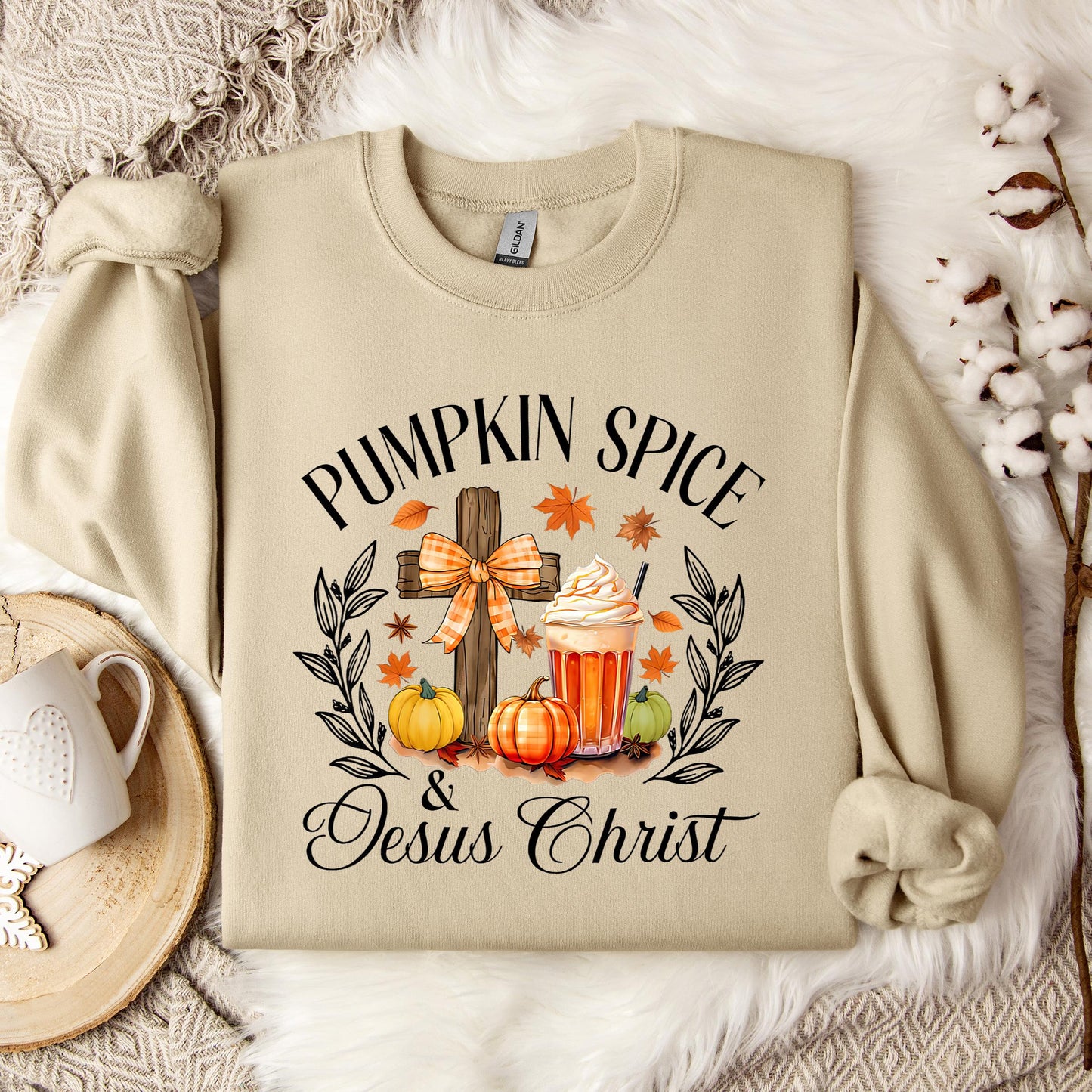 Pumpkin Spice & Jesus Christ 04 Sweatshirt