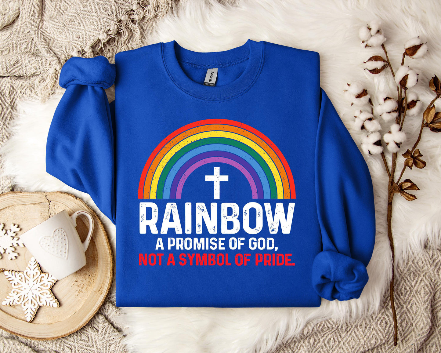 Rainbow A Promise Of God Not A Symbol Of Pride Sweatshirt