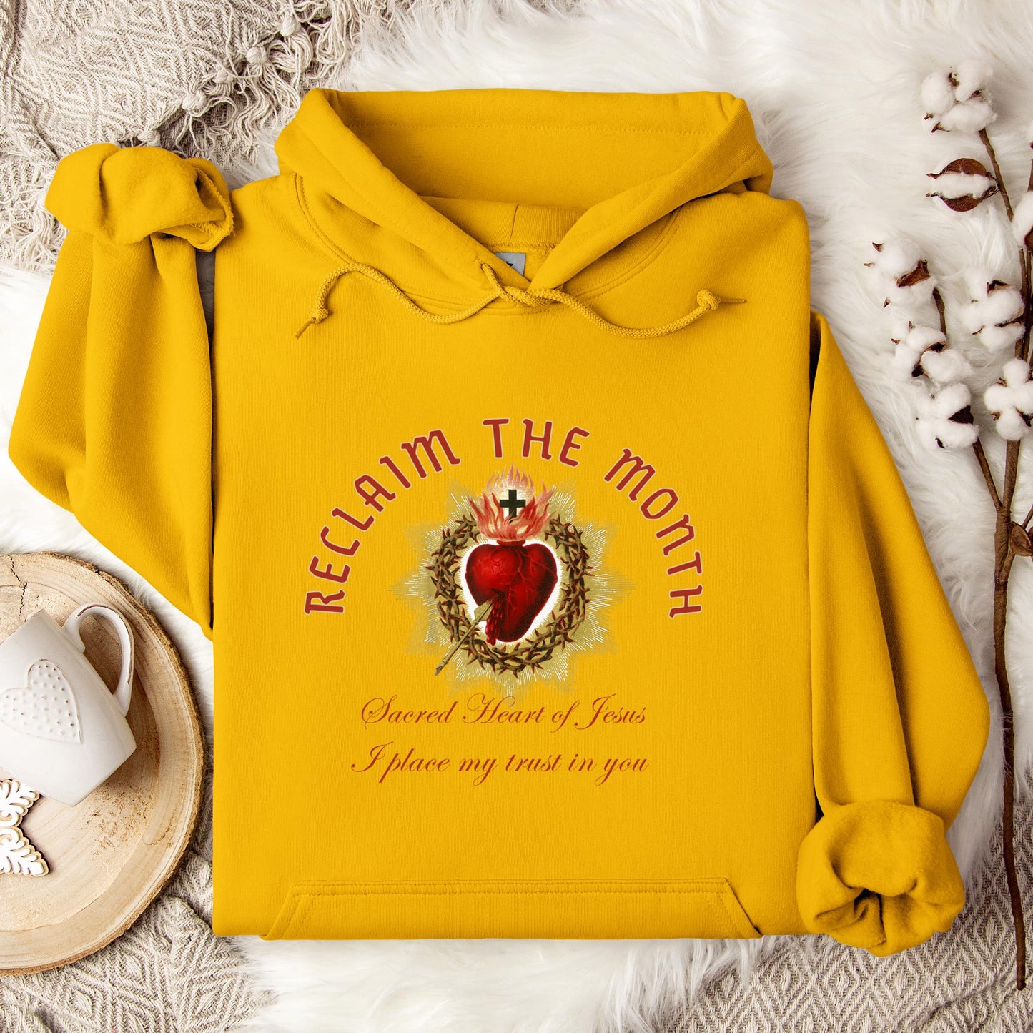 Reclaim The Month Sacred Heart Of Jesus I Place My Trust In You Hoodie