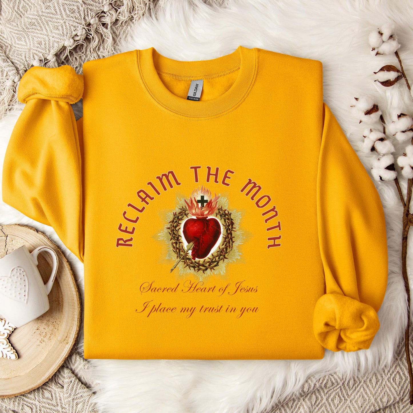 Reclaim The Month Sacred Heart Of Jesus I Place My Trust In You Sweatshirt
